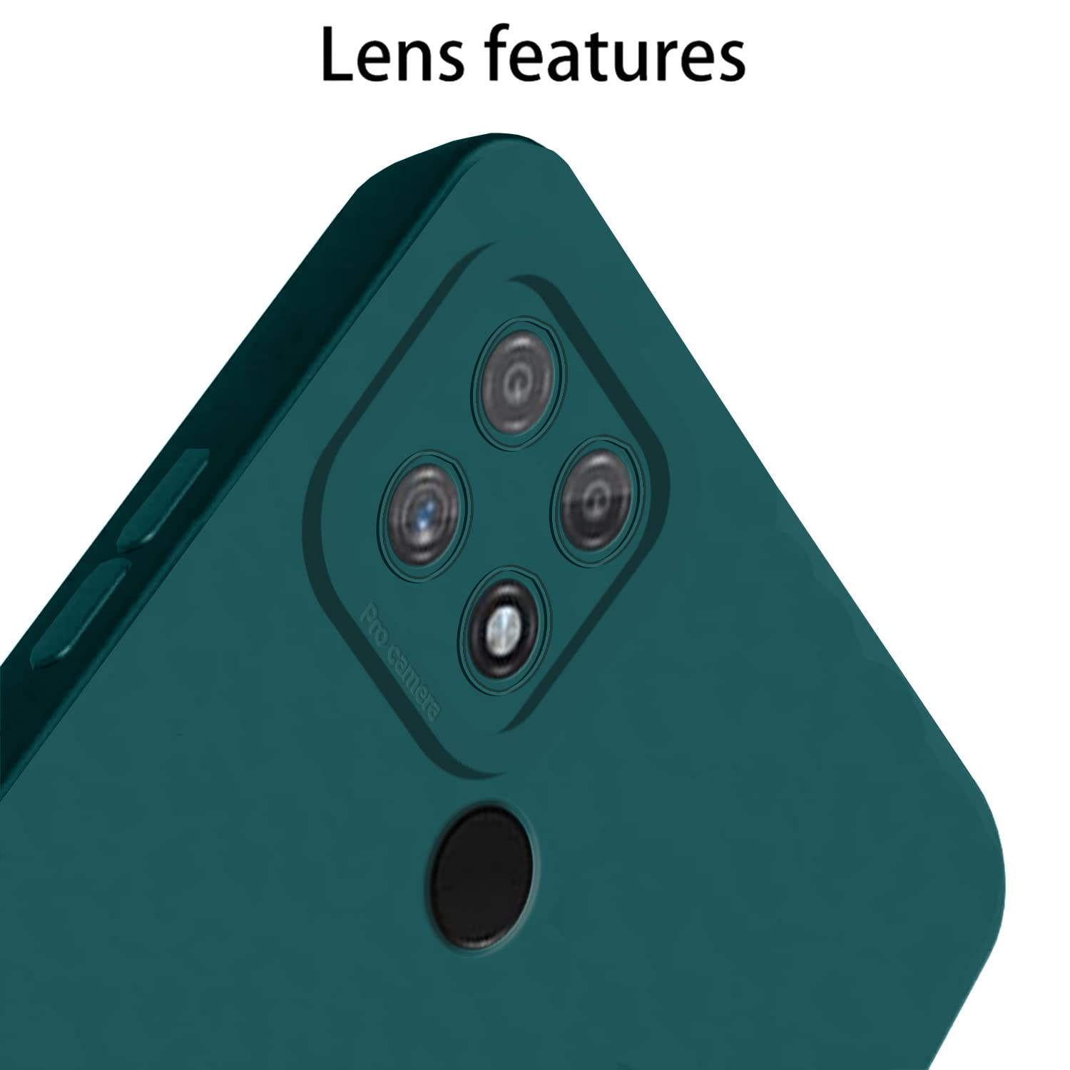 Pikkme Realme Narzo 50A LIquid Silicone Back Cover | Green