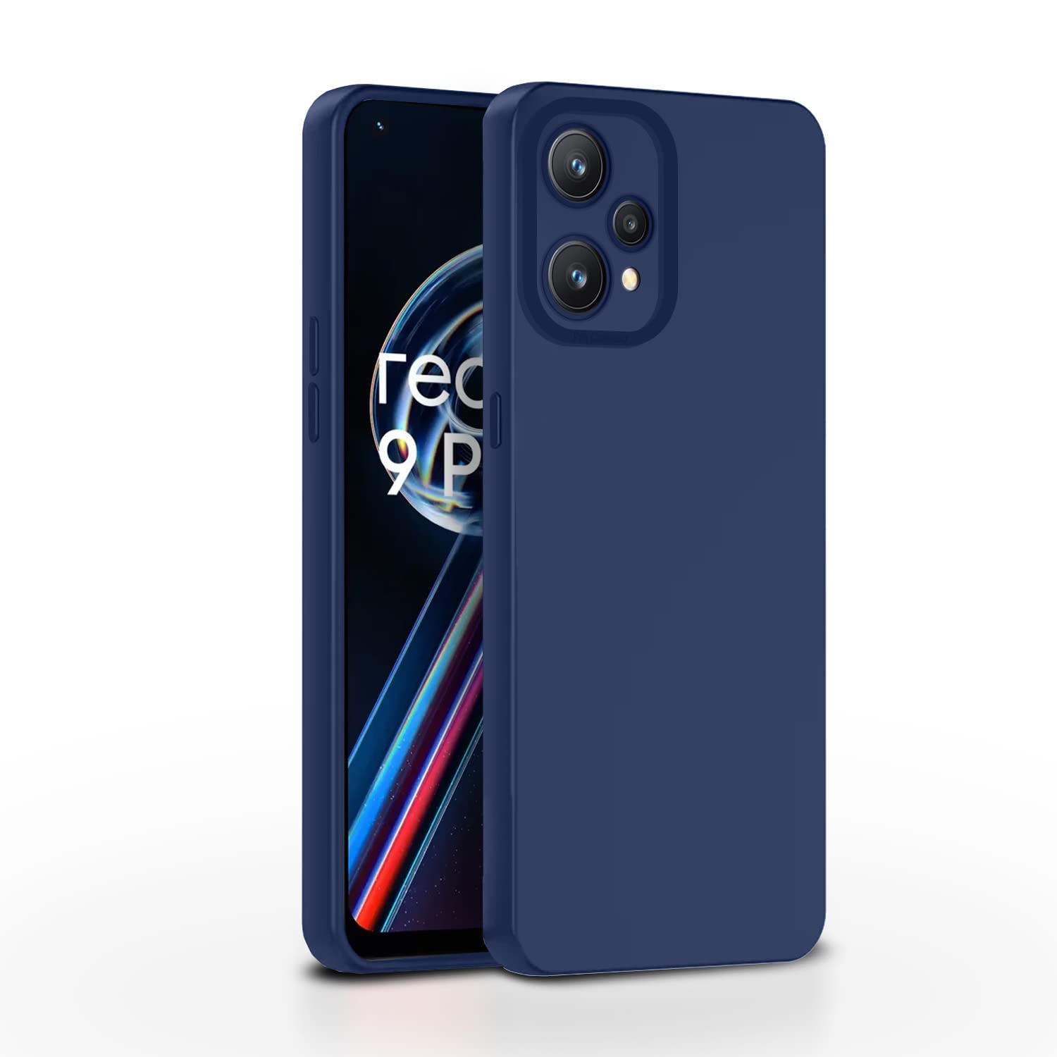 Pikkme Realme 9 4G / Realme 9 Pro Plus 5G LIquid Silicone Back Cover | Blue
