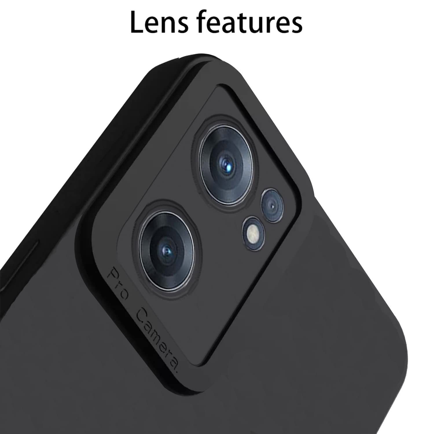 Pikkme OnePlus Nord Ce 2 5G Soft Silicone Case with Camera Bumper Protection | Black
