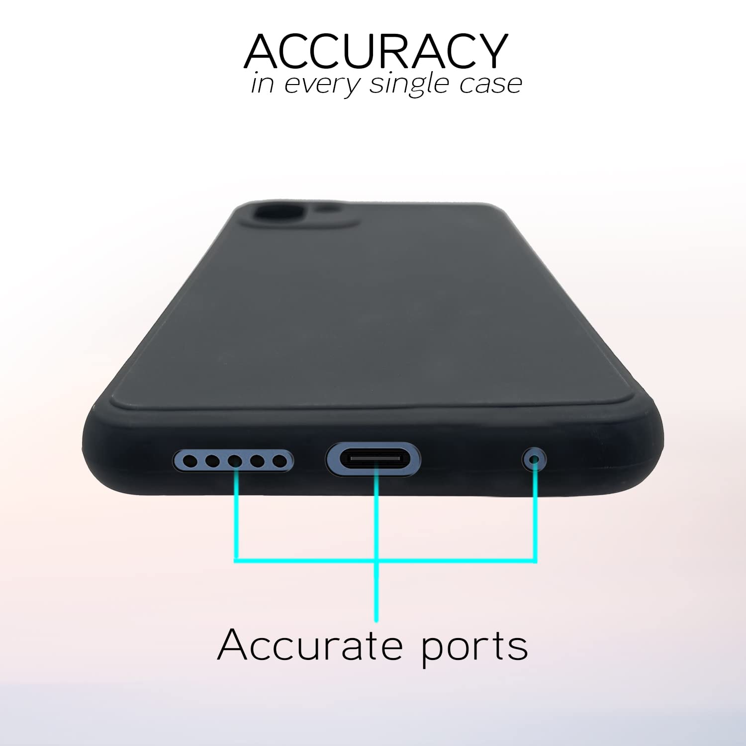 Pikkme Mi Redmi 10 / Redmi 10 Power LIquid Silicone Back Cover | Black