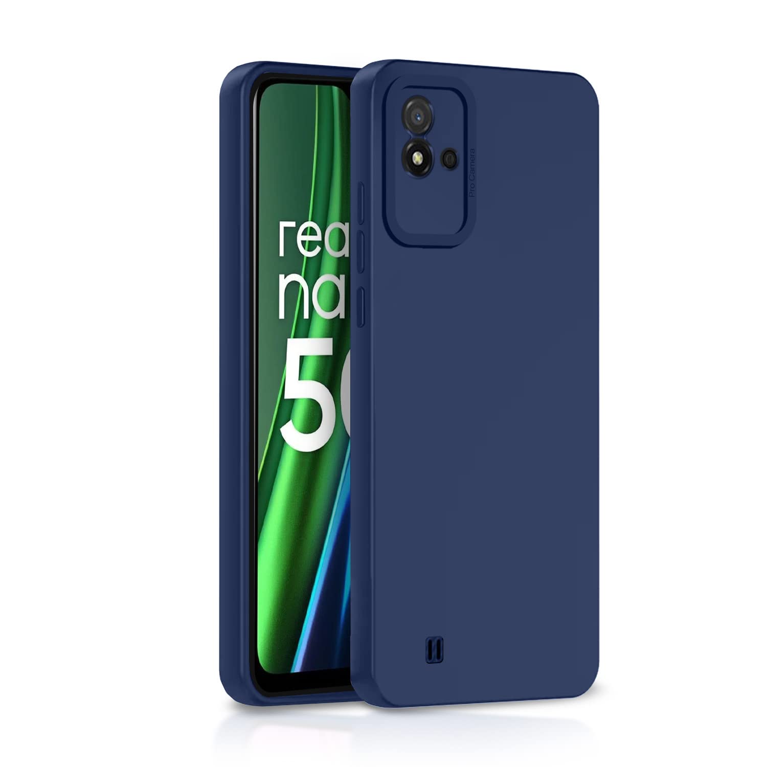 Realme Narzo 50i mobile cover in blue by Pikkme