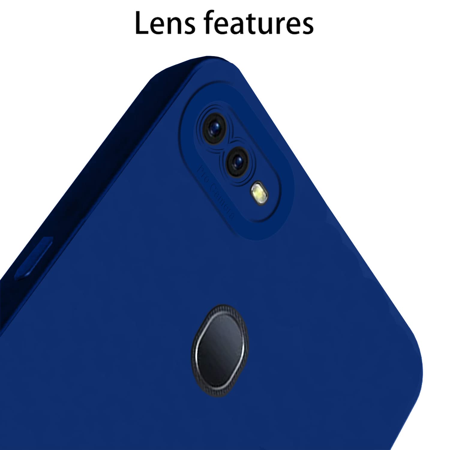 Pikkme Oppo F9 Pro/Realme 2 Pro/Realme U1 LIquid Silicone Back Cover | Blue