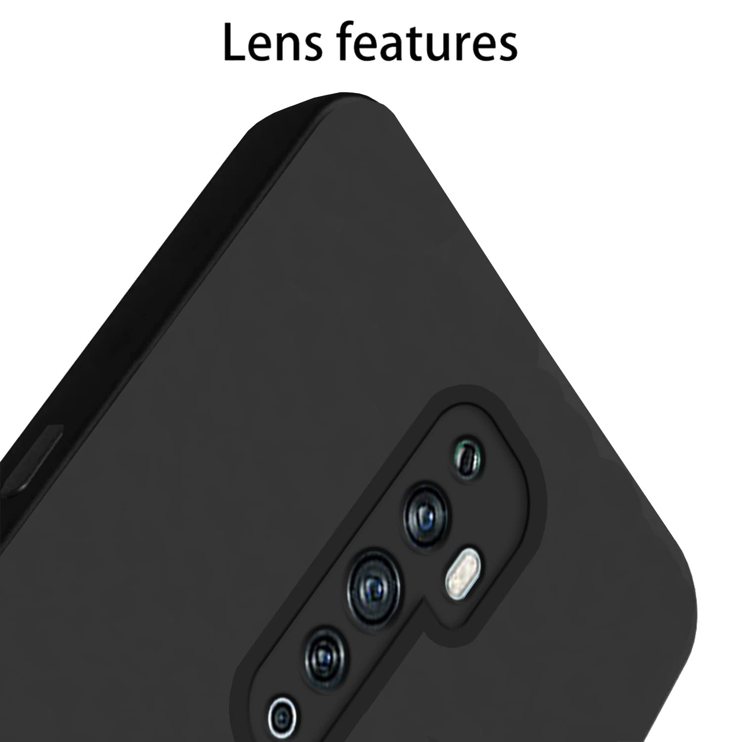 Pikkme Reno 2F / 2Z LIquid Silicone Back Cover | Black
