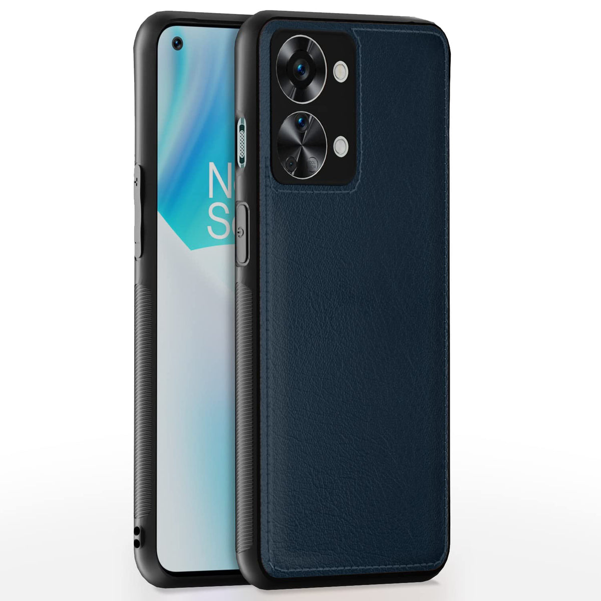 Pikkme blue Leatherback back cover for OnePlus Nord 2T 5G