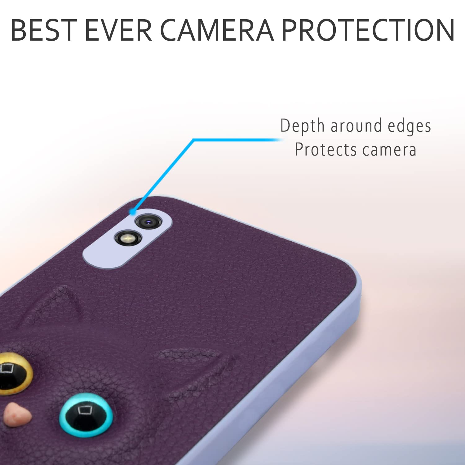 Pikkme Mi Redmi 9A / 9i / 9A Sport Cat Case | Purple