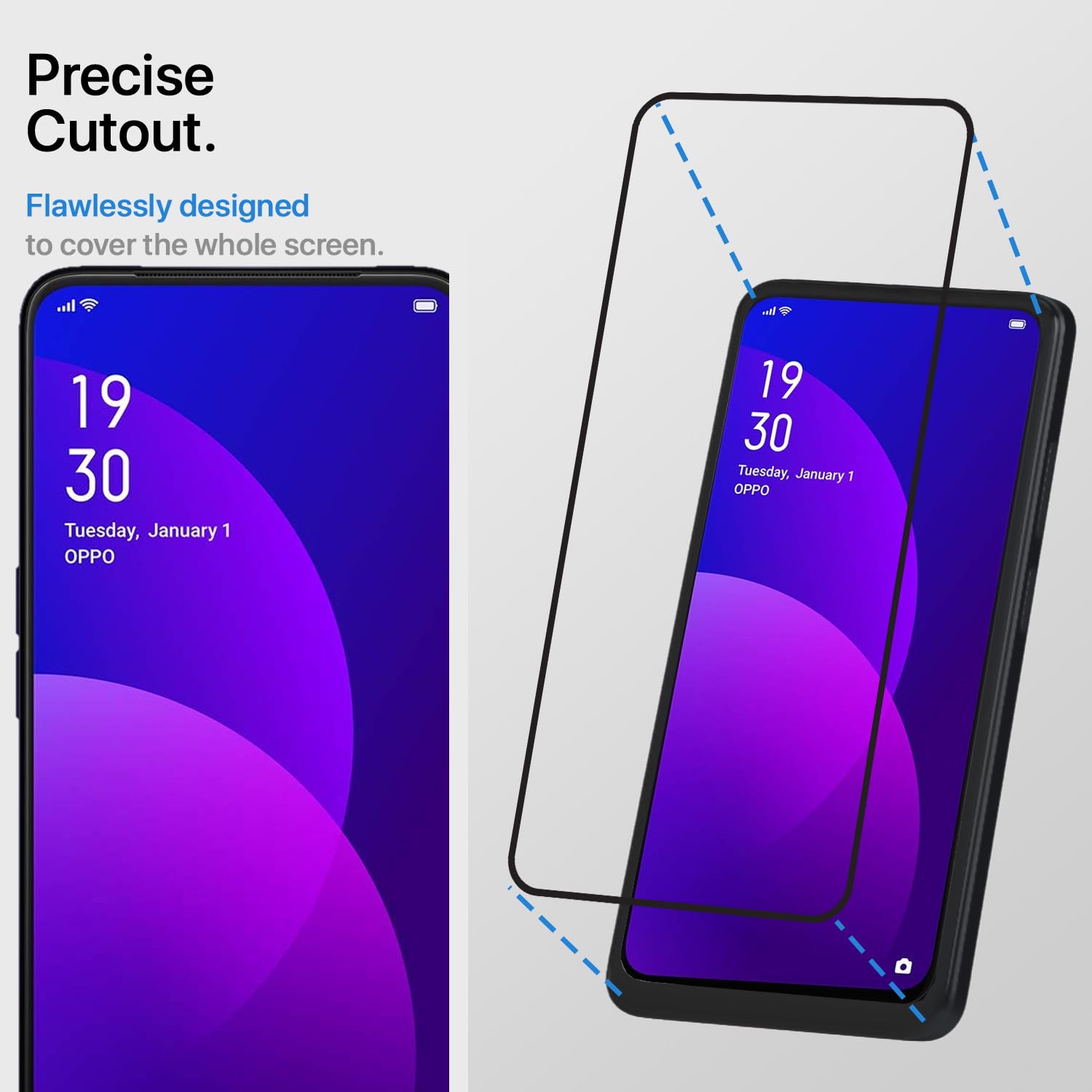 Pikkme tempered glass screen guard for Oppo F11 Pro – photo 2