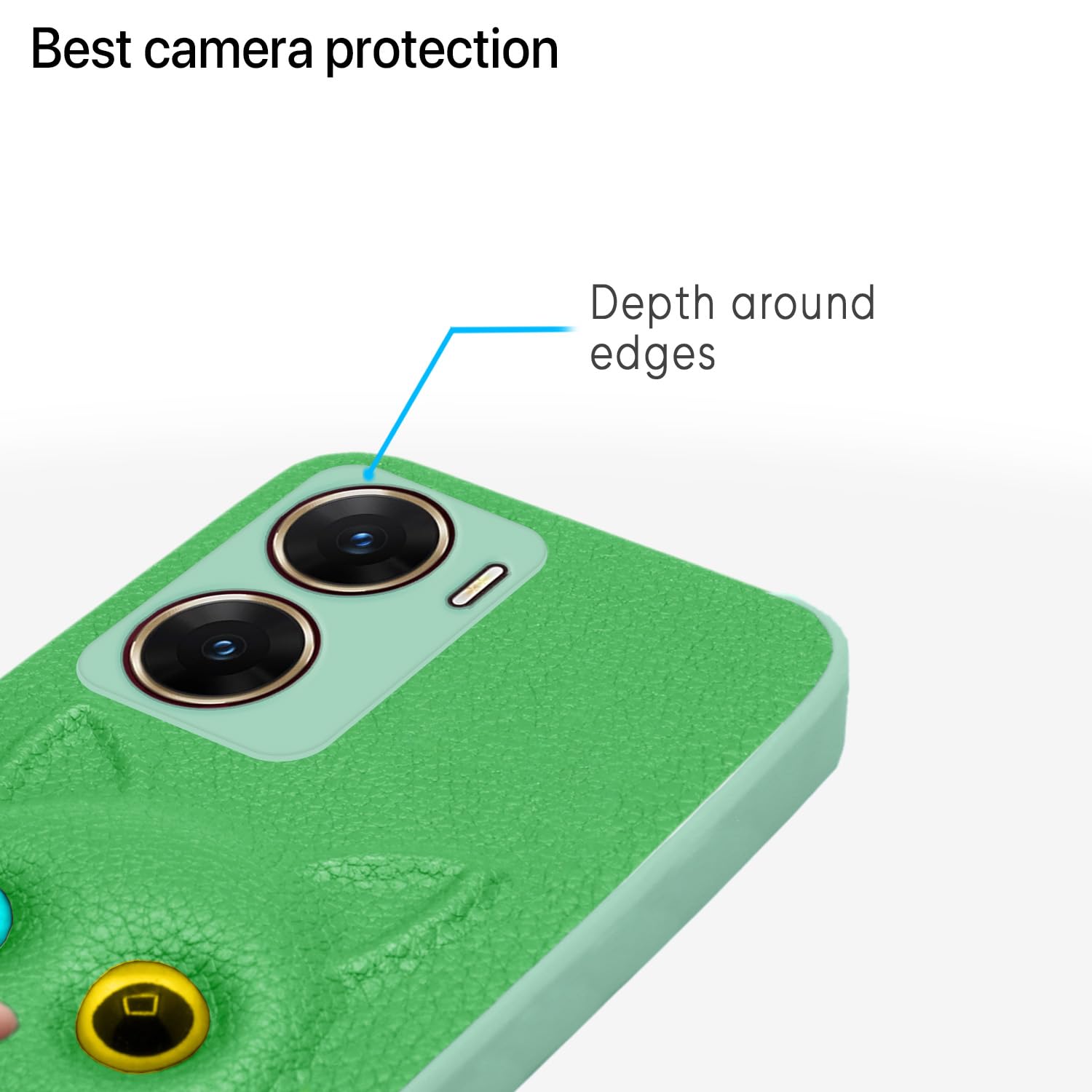 Pikkme Vivo V29e 5G Kitty Back Cover (Green)