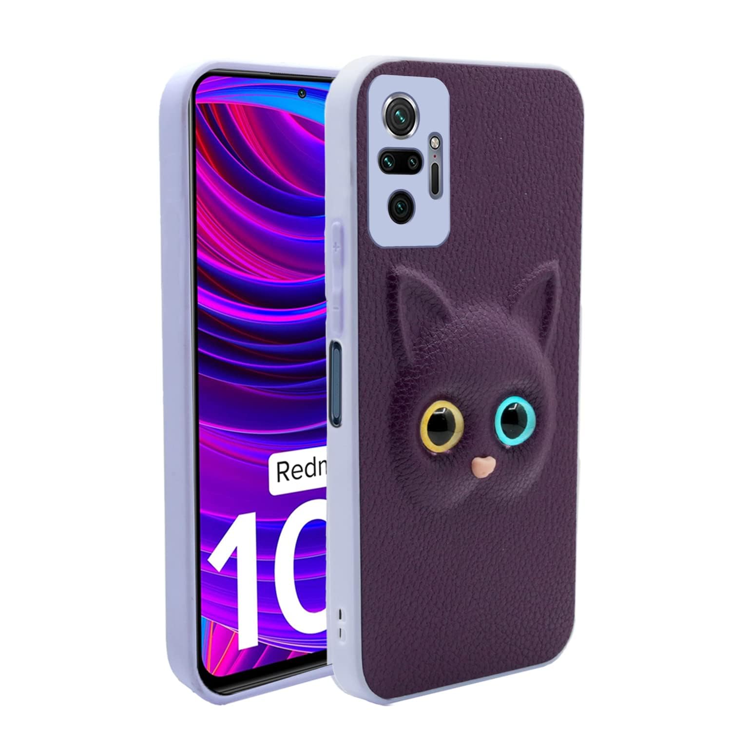Pikkme Mi Redmi Note 10 Pro/Note 10 Pro Max Cat Case | Purple