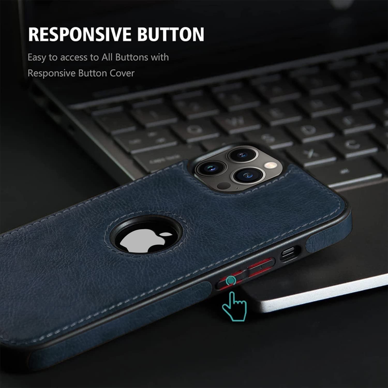 Blue Leatherback mobile back cover for iPhone 13 Pro – Pikkme – photo 4