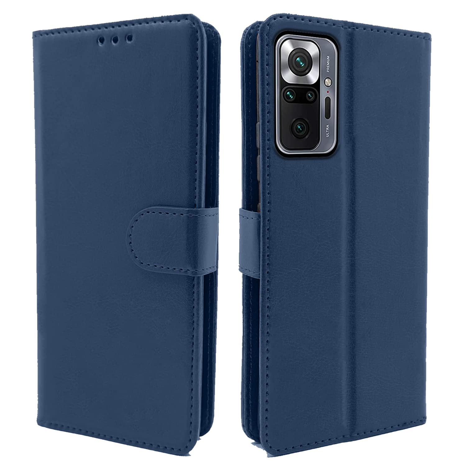 Pikkme Mi Redmi Note 10 Pro/Note 10 Pro Max Vintage Flip Cover | Blue
