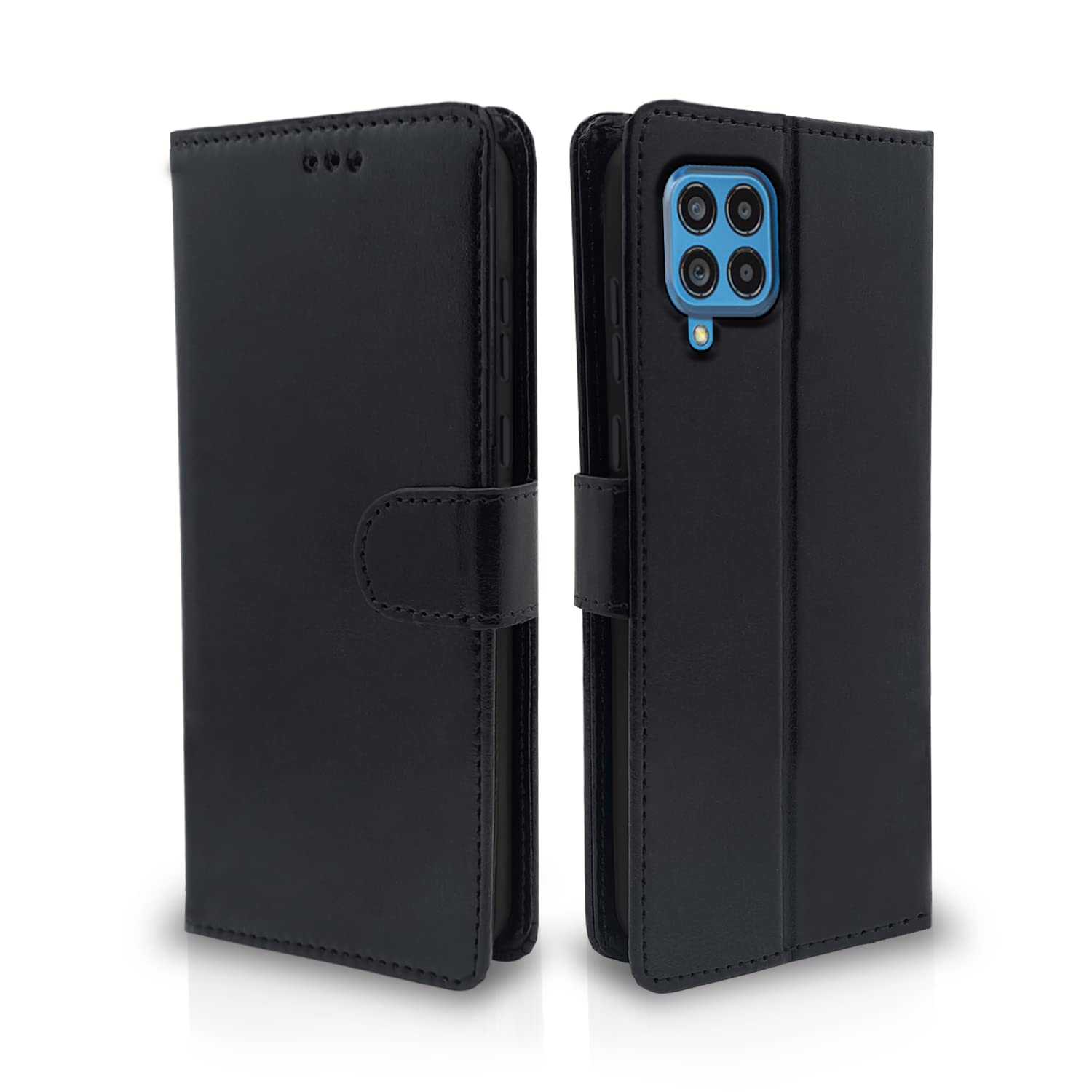 Pikkme Samsung Galaxy M53 5G Vintage Flip Cover | Black