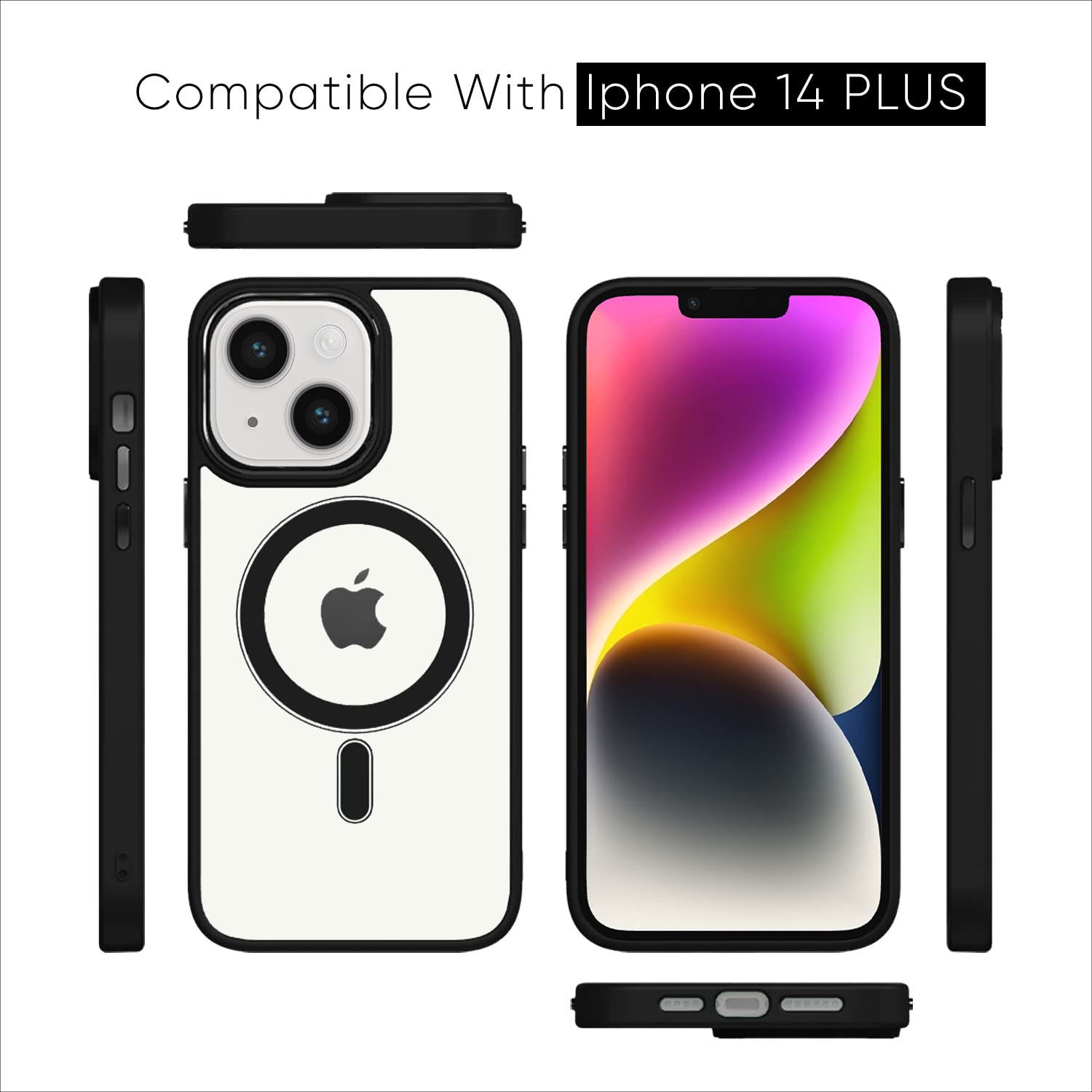 Pikkme iPhone 14 Magsafe Back Case (Black)