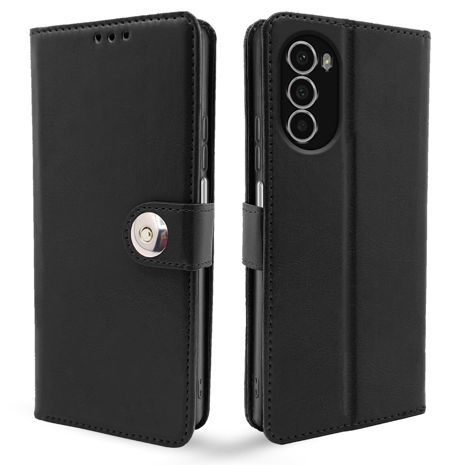 Black flip cover for Moto G52 – Pikkme