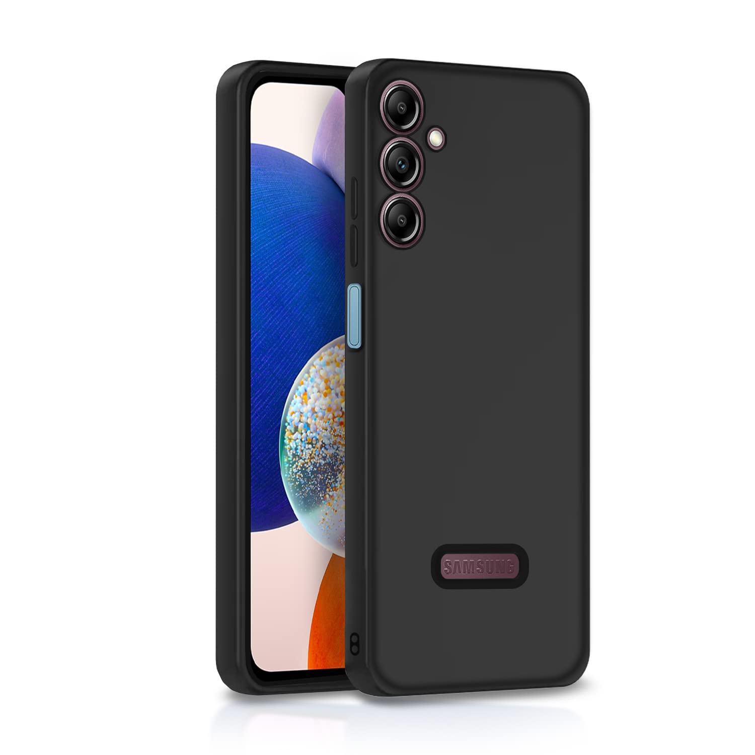 Pikkme Samsung Galaxy A14 5G Soft Silicone Case with Camera Bumper Protection | Black