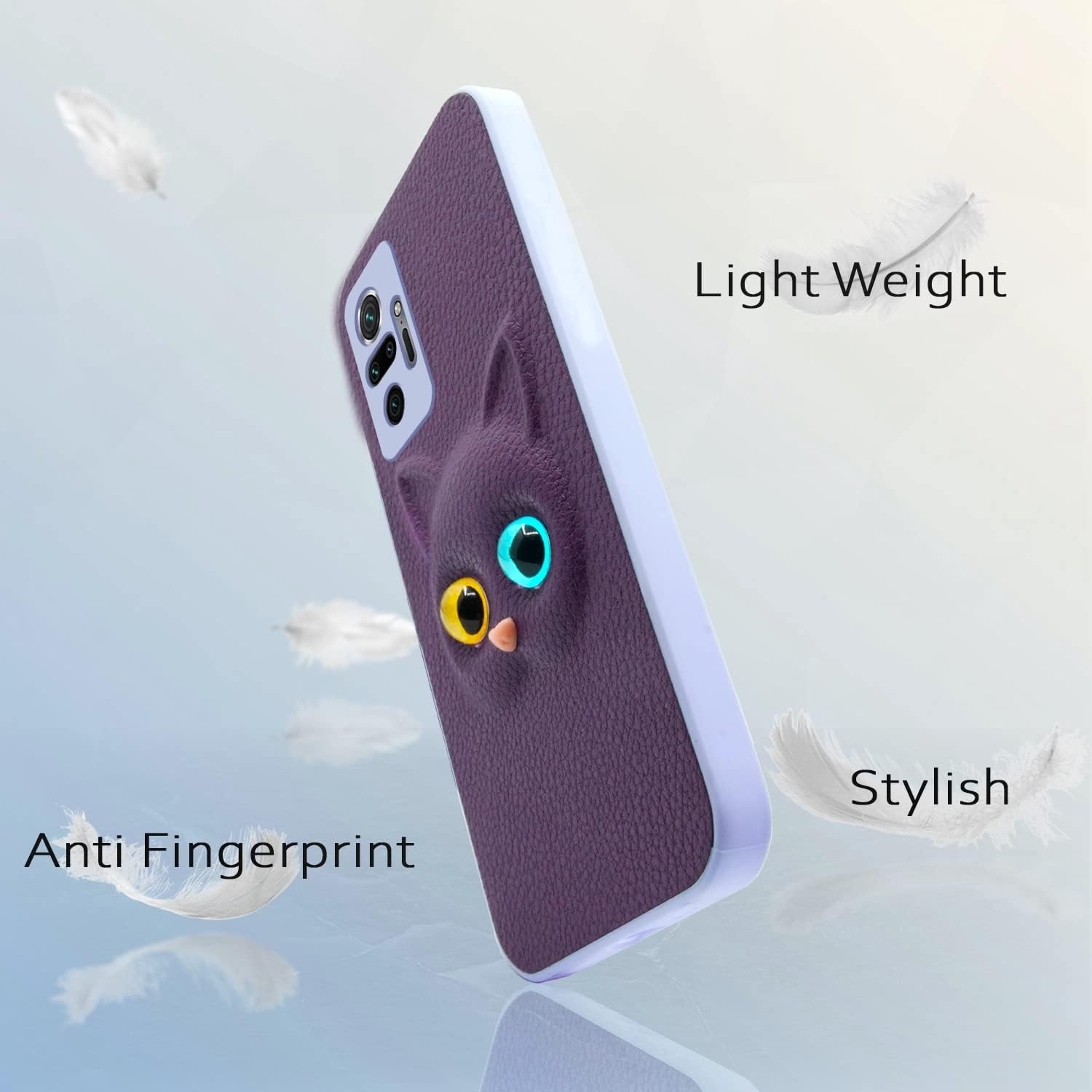 Pikkme Mi Redmi Note 10 Pro/Note 10 Pro Max Cat Case | Purple