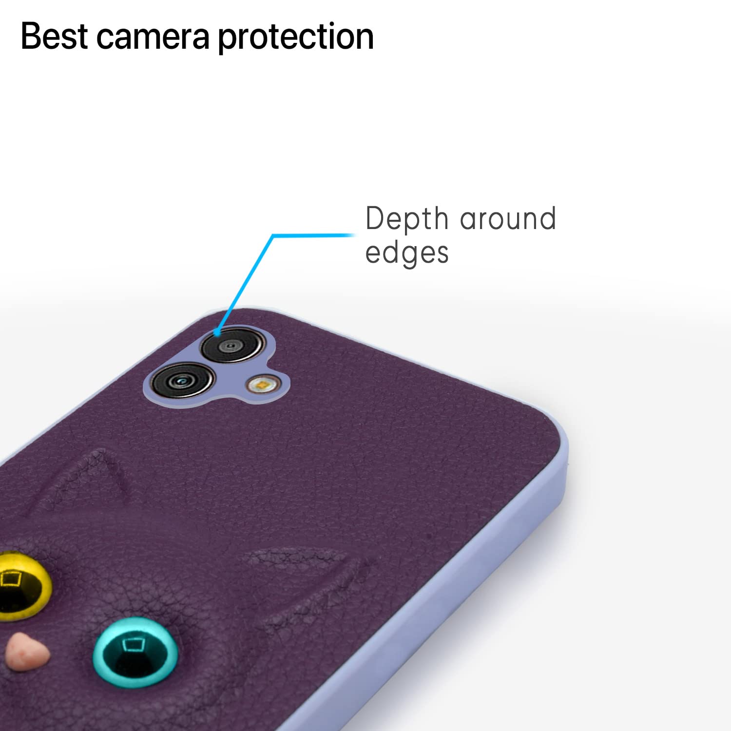 Pikkme Samsung Galaxy M13 5G Cat Case | Purple