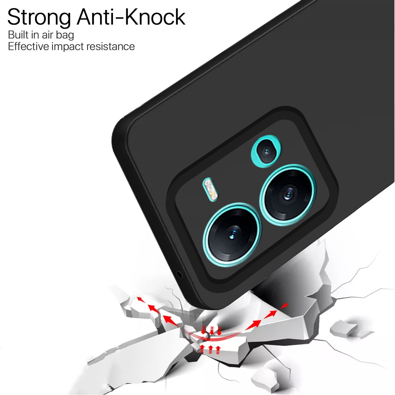 Pikkme black mobile back cover for Vivo V25 5G – photo 5