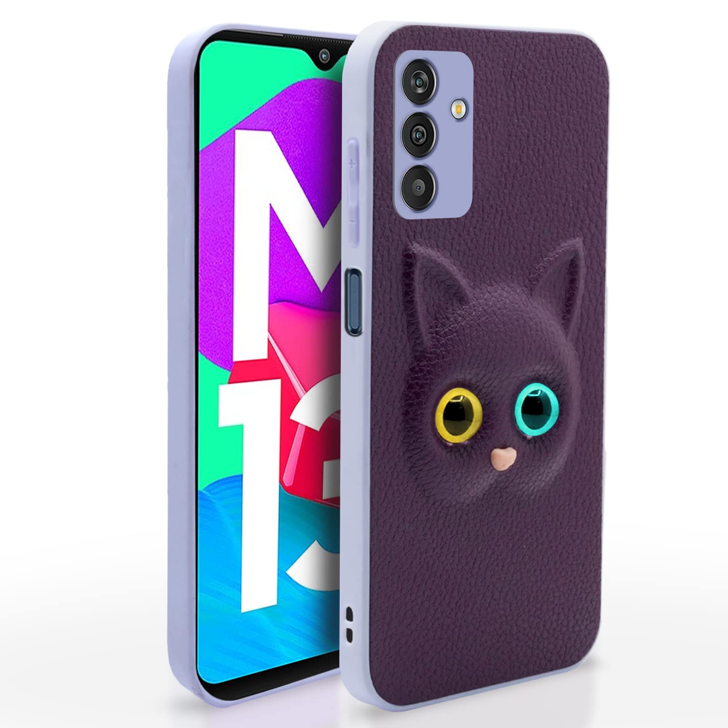 Pikkme Samsung Galaxy M13 4G Cat Case | Purple