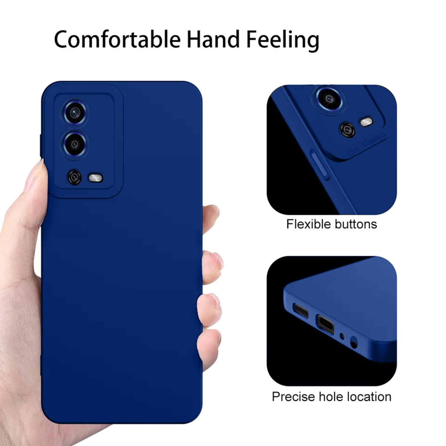 Oppo A55 mobile cover in blue by Pikkme – photo 3