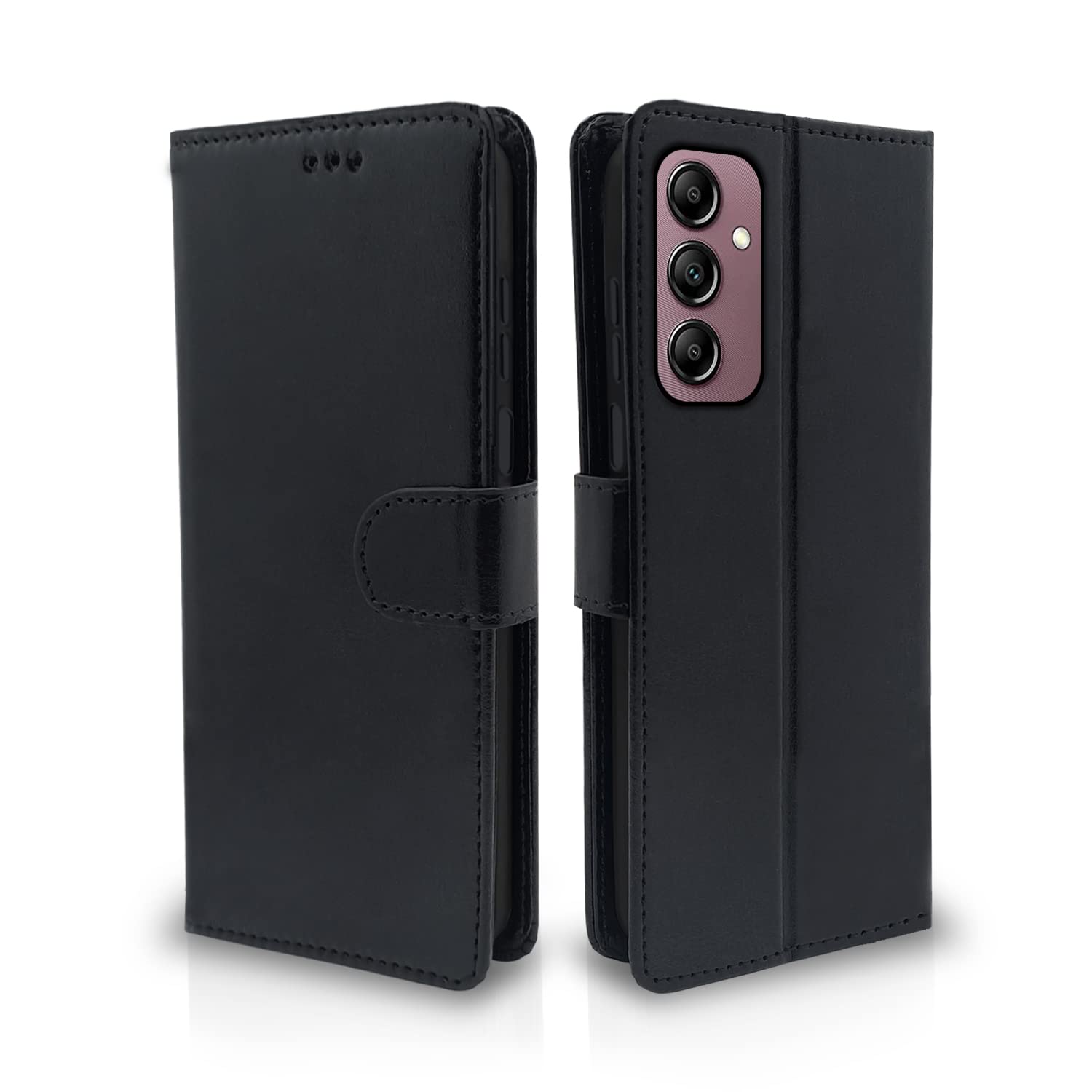 Pikkme Samsung Galaxy A14 5G Vintage Flip Cover | Black