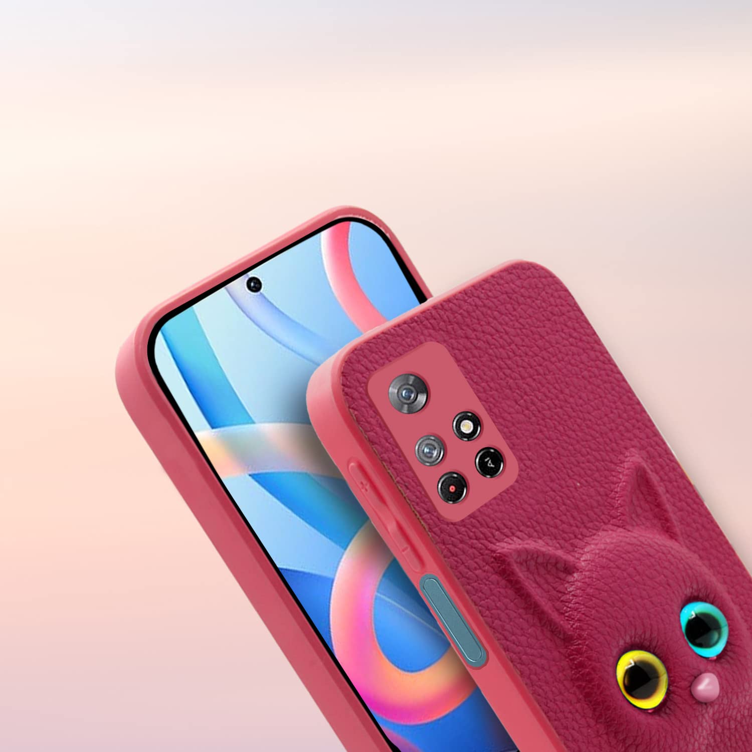 Pikkme pink Cat phone cover for Redmi Note 11T/Poco M4 Pro 5G – photo 7