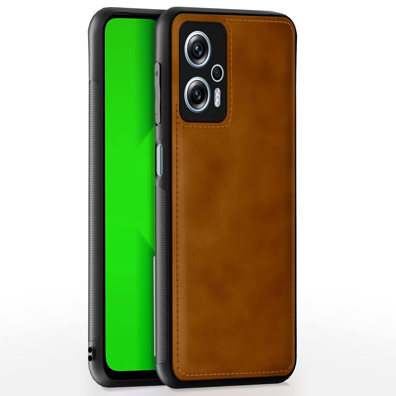 Pikkme Redmi K50i Leather Back Cover | Brown