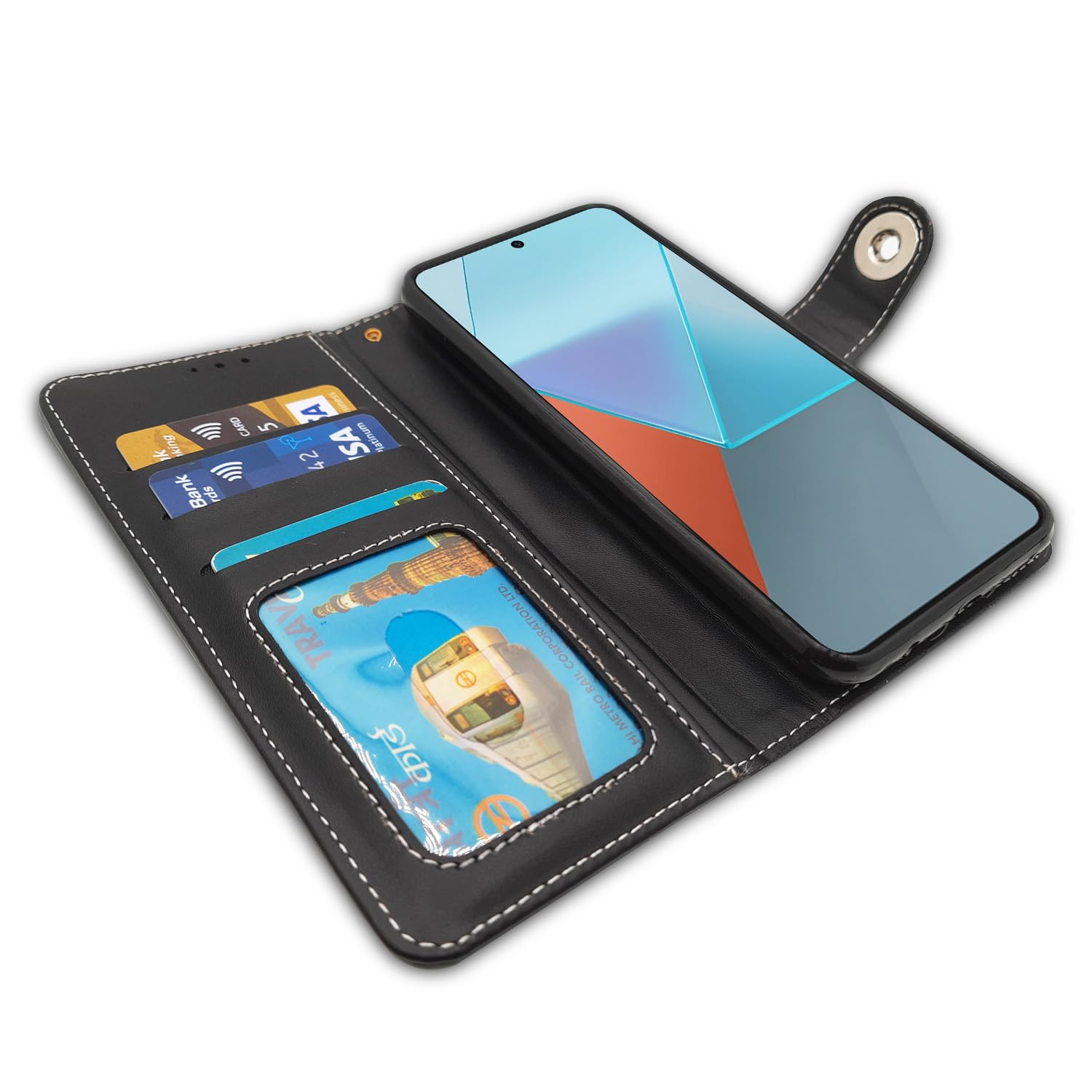 Pikkme grey mobile flip cover for Redmi Note 13 Pro 5G – photo 4