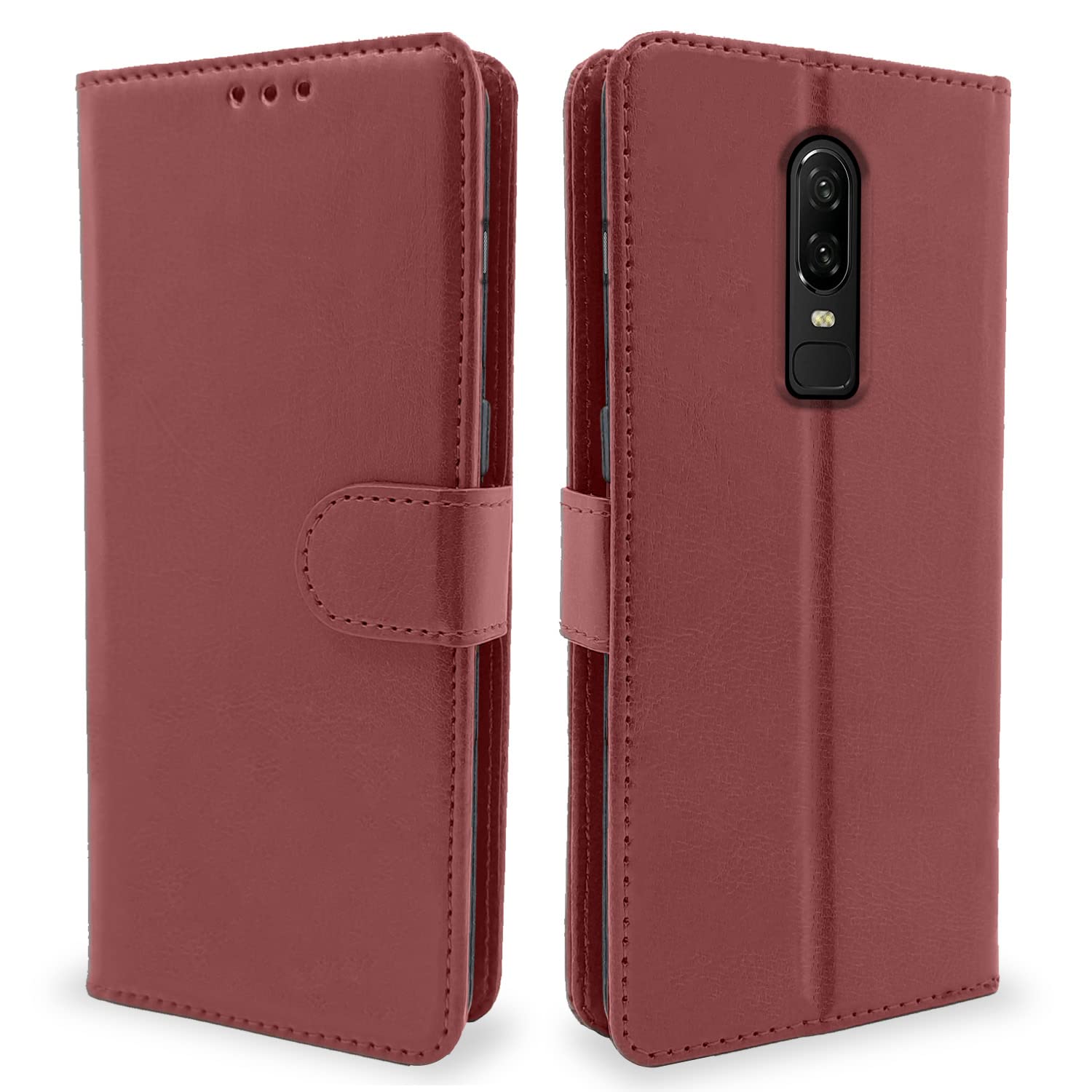 Pikkme OnePlus 6 Vintage Flip Cover | Brown