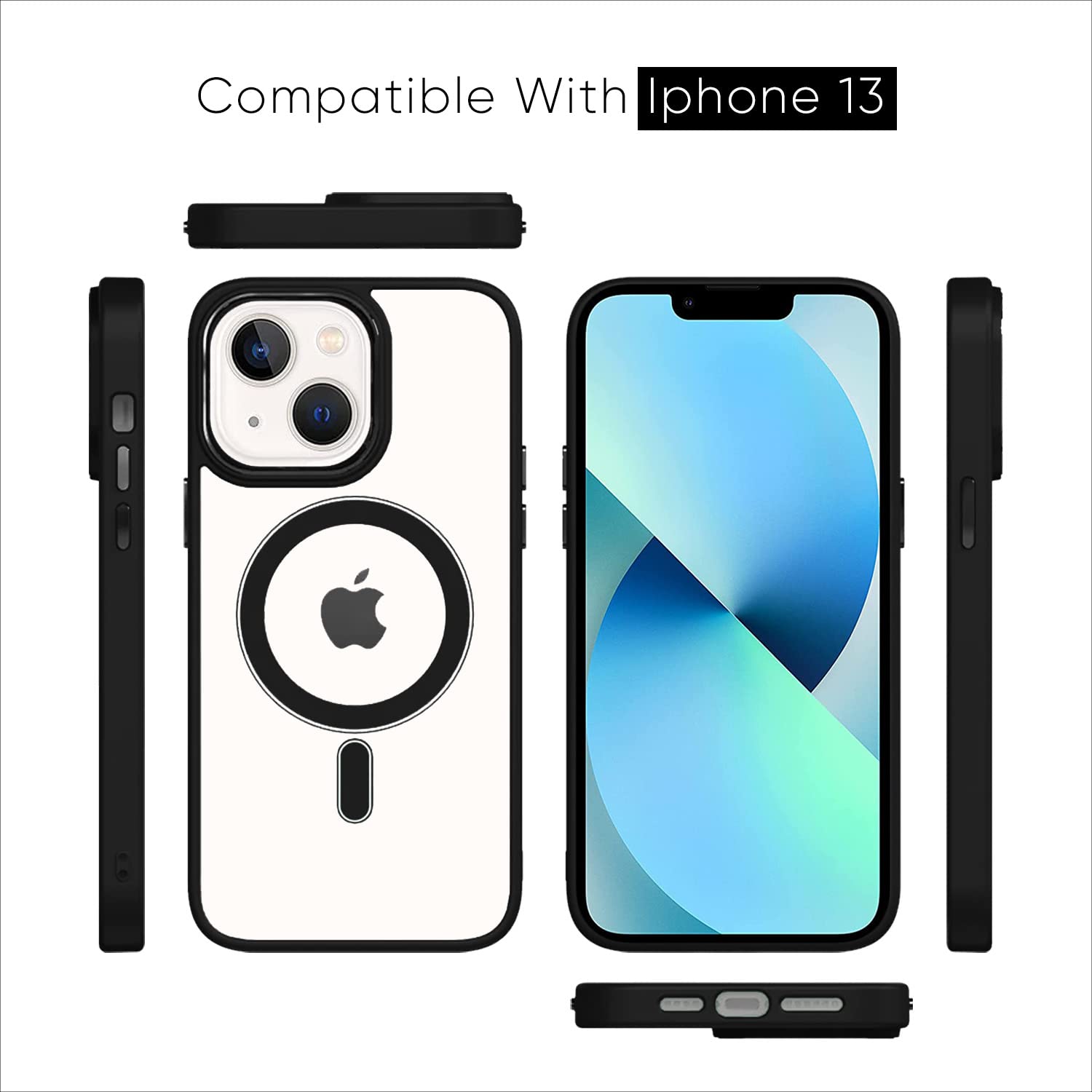 Pikkme iPhone 13 Magsafe Back Cover (Black)