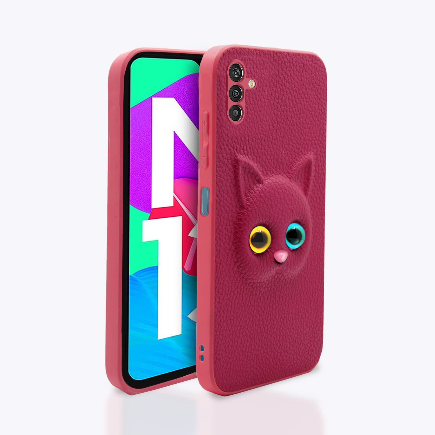 Pikkme Samsung Galaxy M13 4G Cat Case | Pink