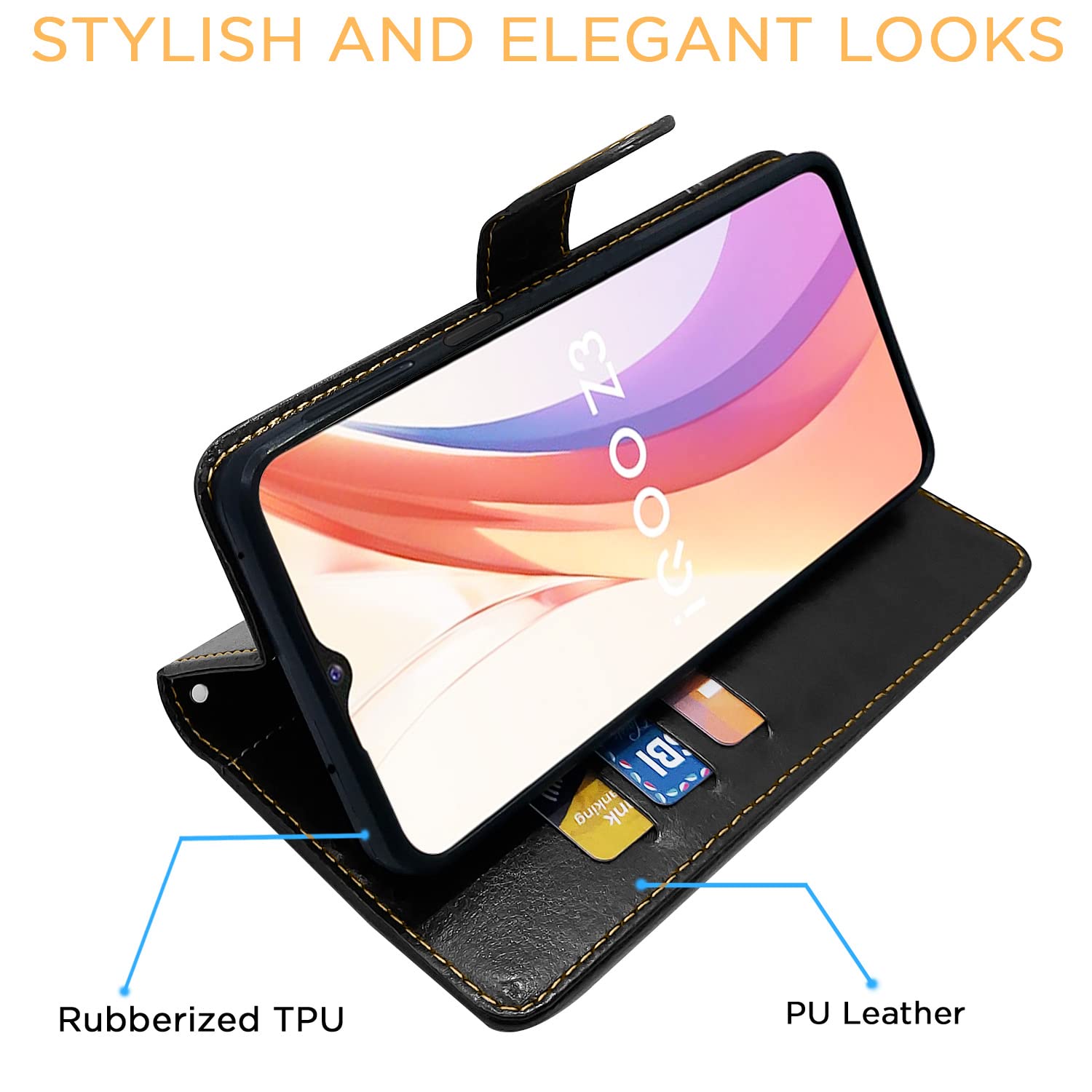 Pikkme black Contrast flip cover for iQOO Z3 5G – photo 5