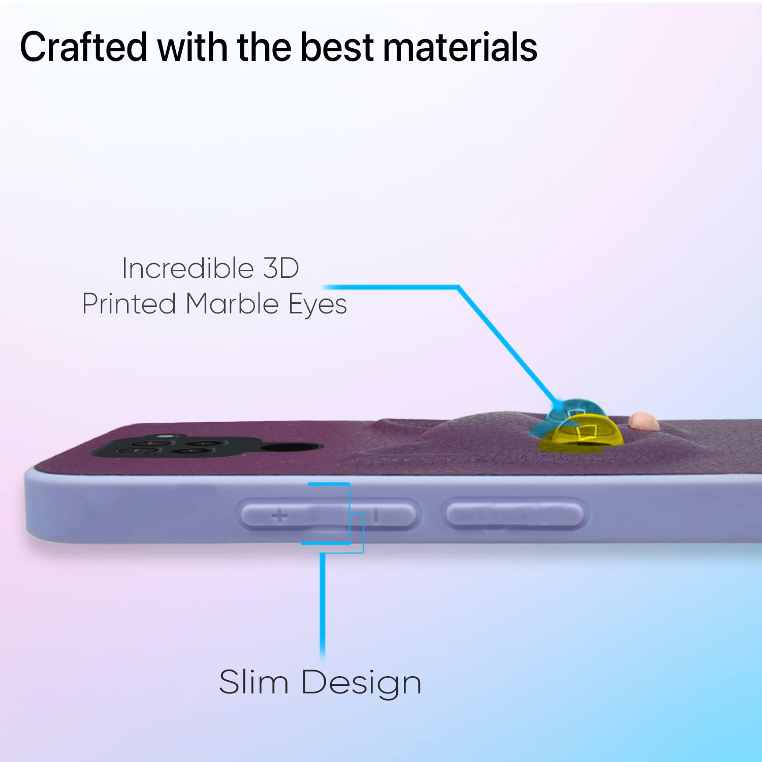 Pikkme Mi Redmi Note 9 Kitty Back Cover| Purple