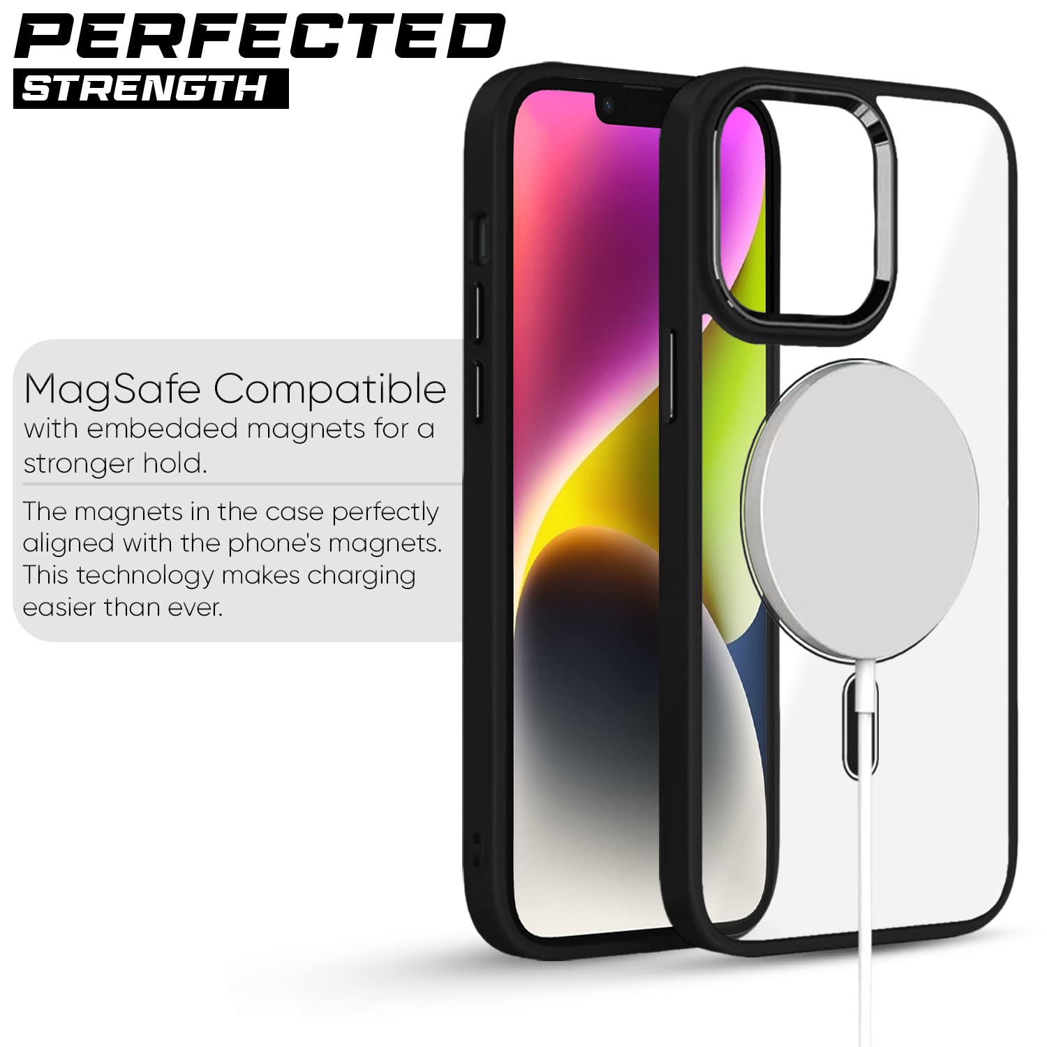 Pikkme iPhone 14 Magsafe Back Case (Black)