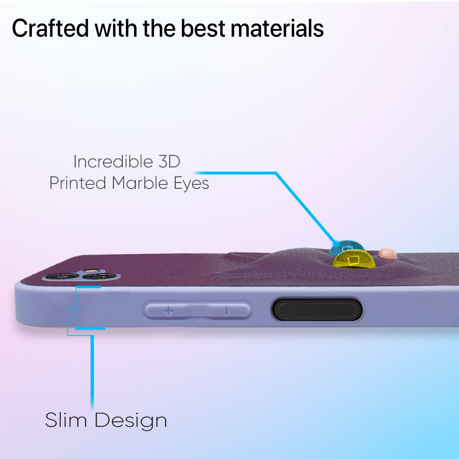 Pikkme Samsung Galaxy M13 5G Cat Case | Purple