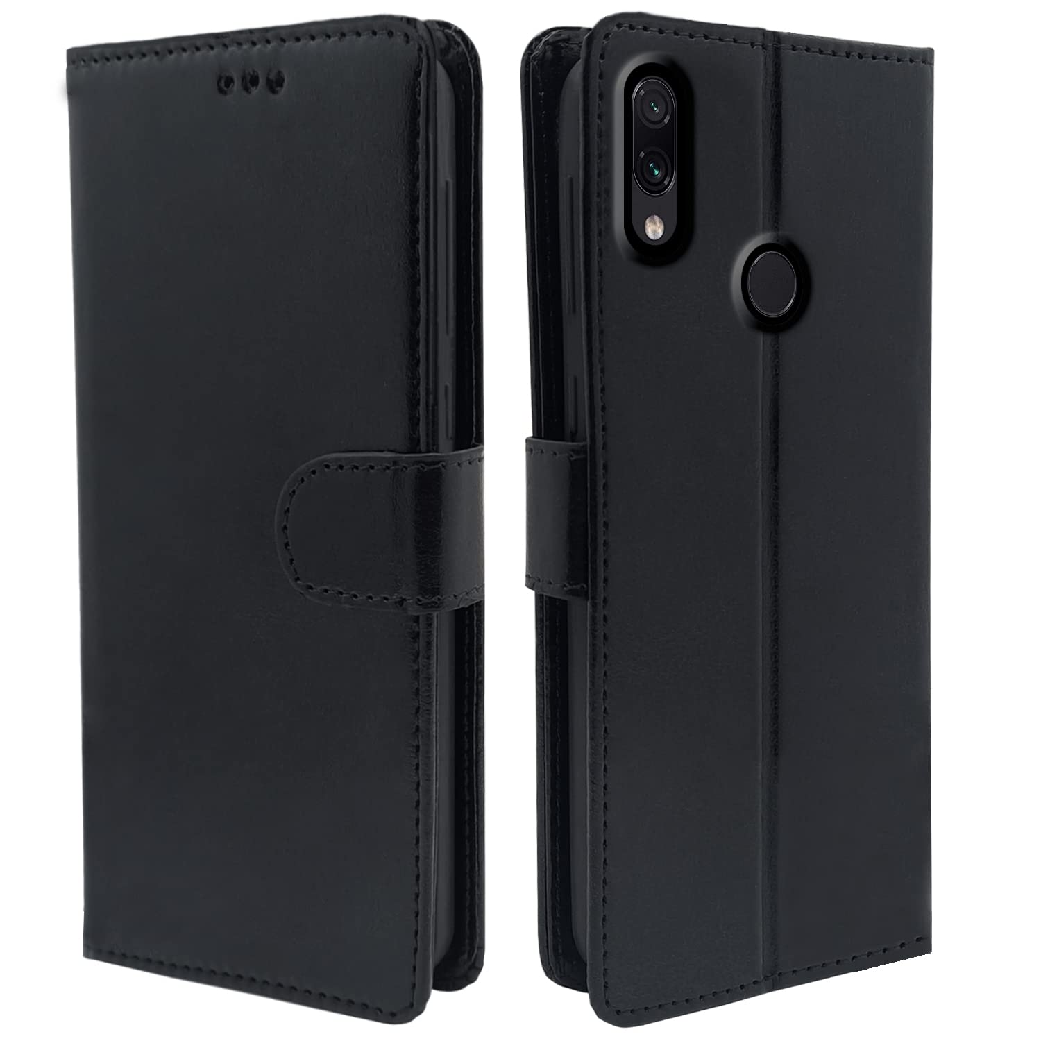 Pikkme Mi Redmi Note 7 / Note 7 Pro/Note 7s Vintage Flip Cover | Black