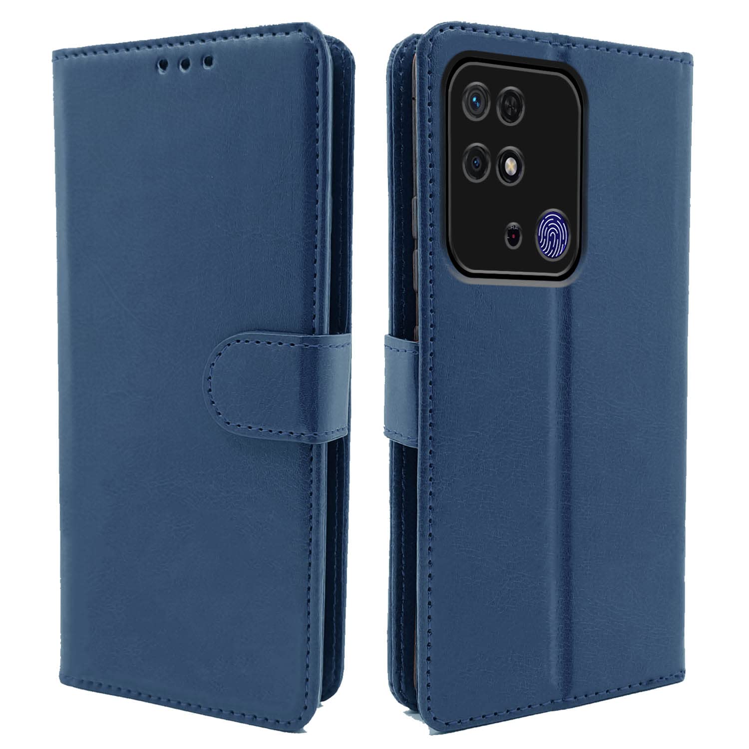 Pikkme Mi Redmi 10 / Redmi 10 Power Vintage Flip Cover | Blue