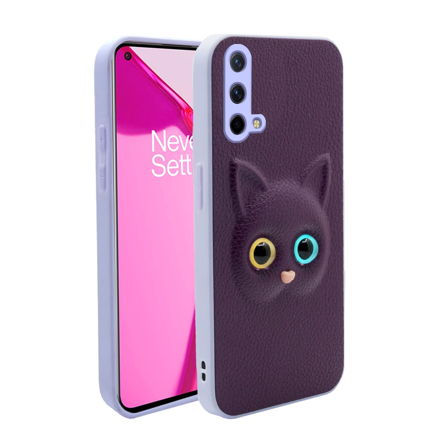Pikkme OnePlus Nord Ce 5G Kitty Back Cover | Purple
