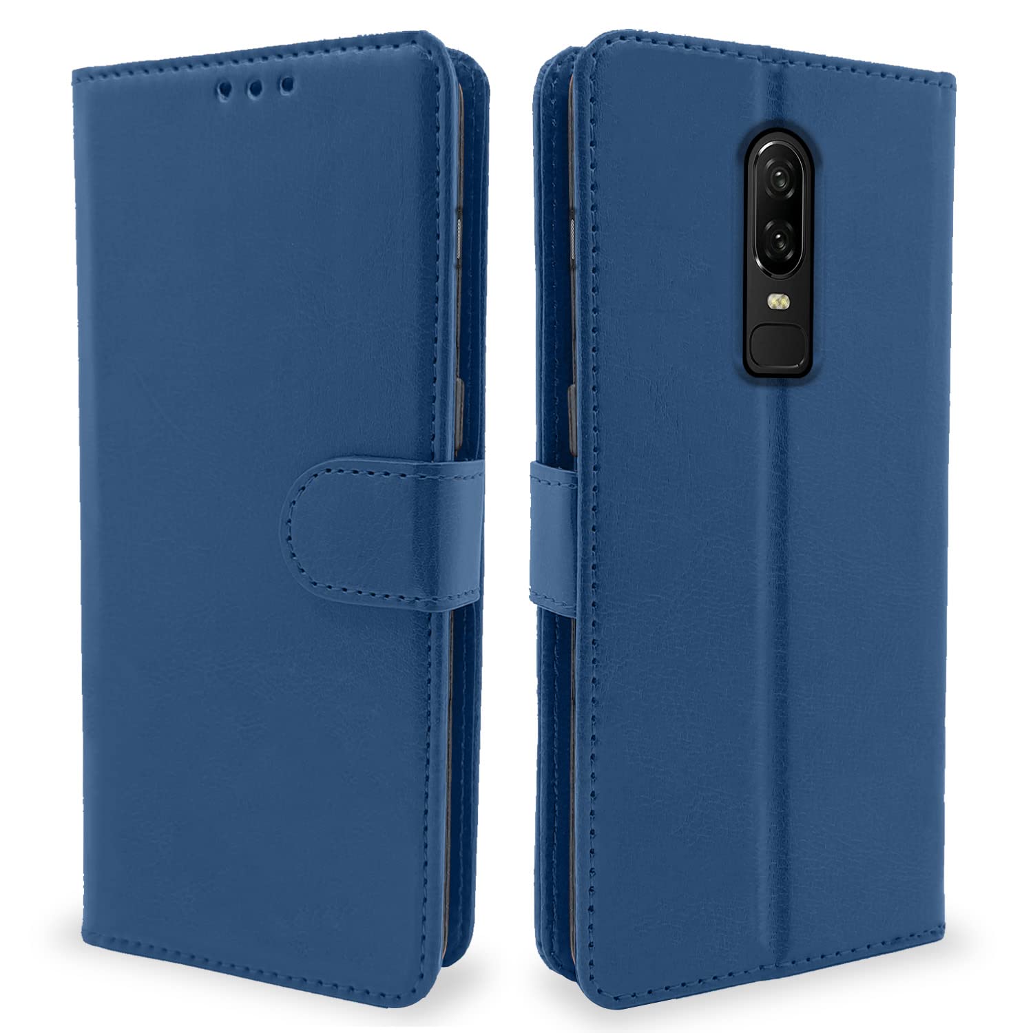 Pikkme OnePlus 6 Vintage Flip Cover | Blue