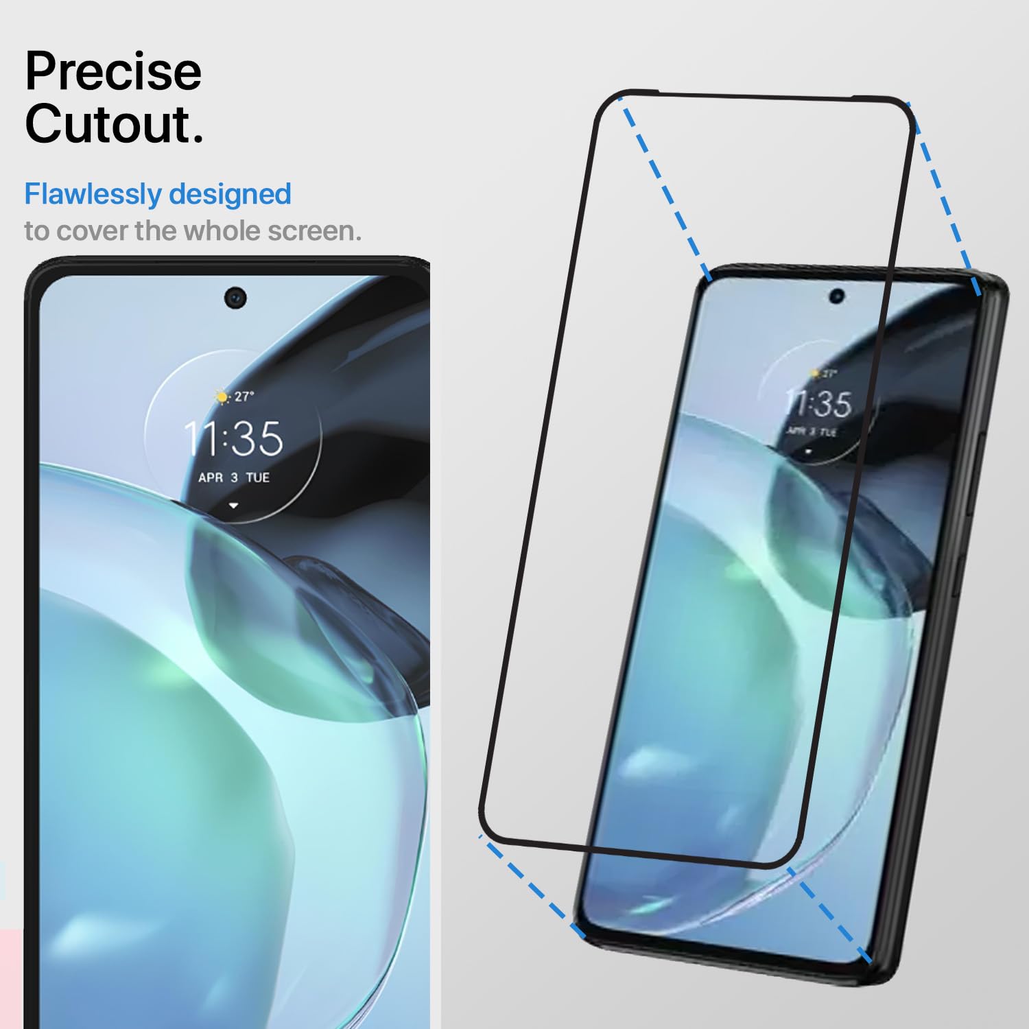 Pikkme Moto G72 Tempered Glass
