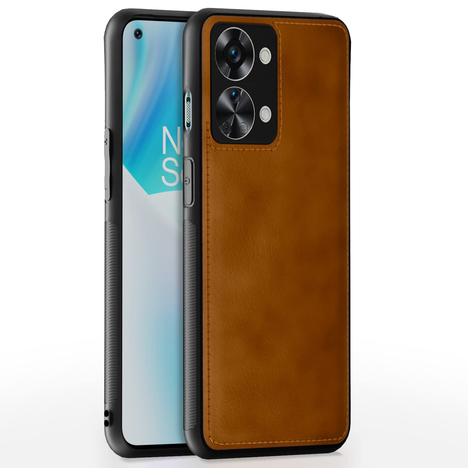 OnePlus Nord 2T 5G Leatherback phone cover in brown by Pikkme