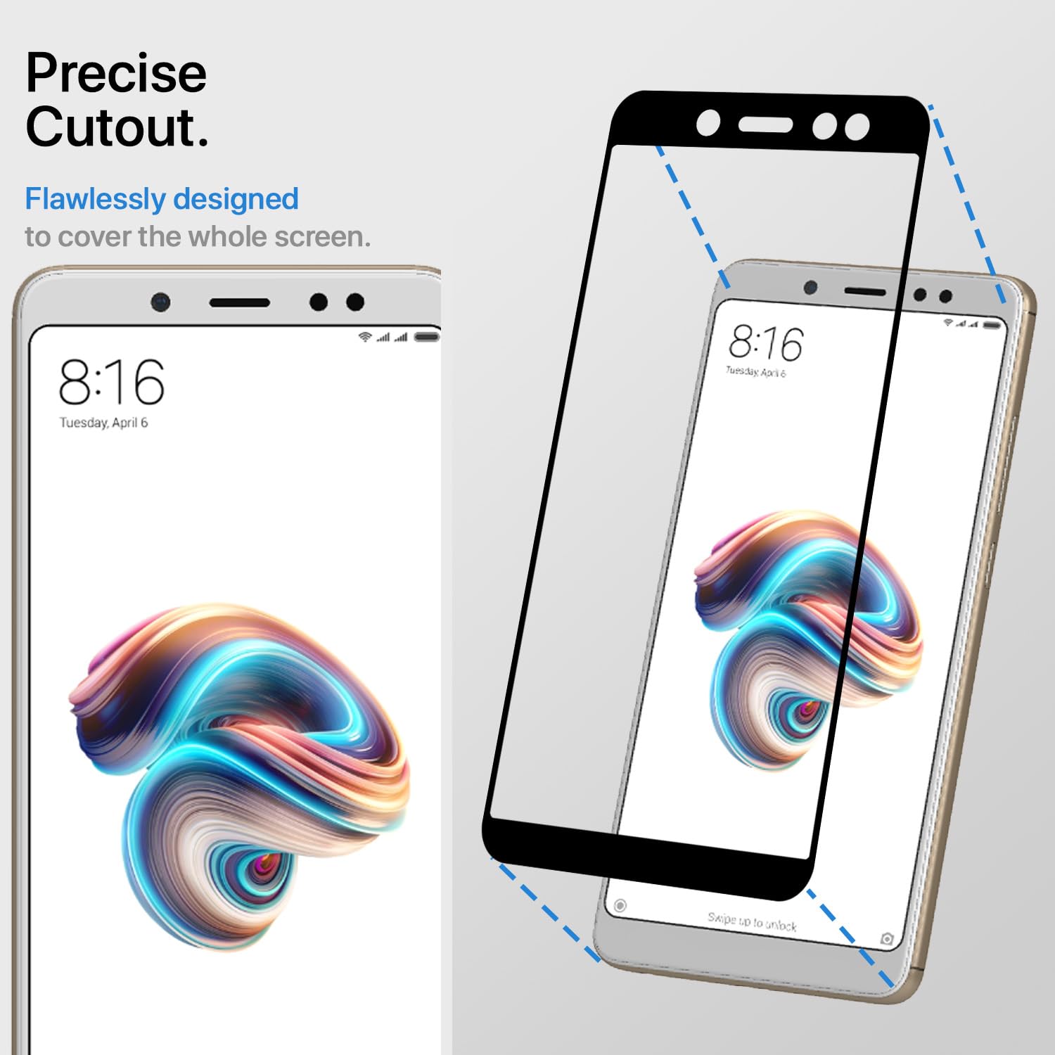 Redmi Note 5 Pro tempered glass screen guard by Pikkme – photo 2