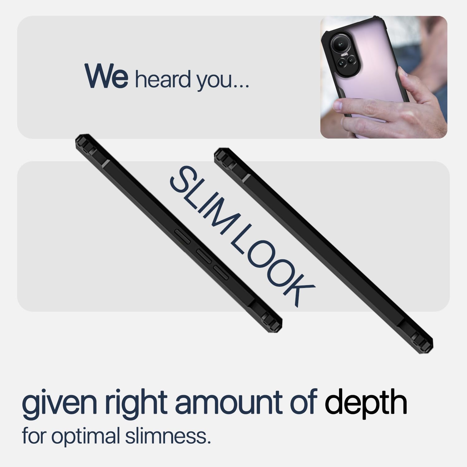 Pikkme Oppo Reno 10 Pro 5G Back Cover Crystal Clear Transparent Back Eagle Case (black)