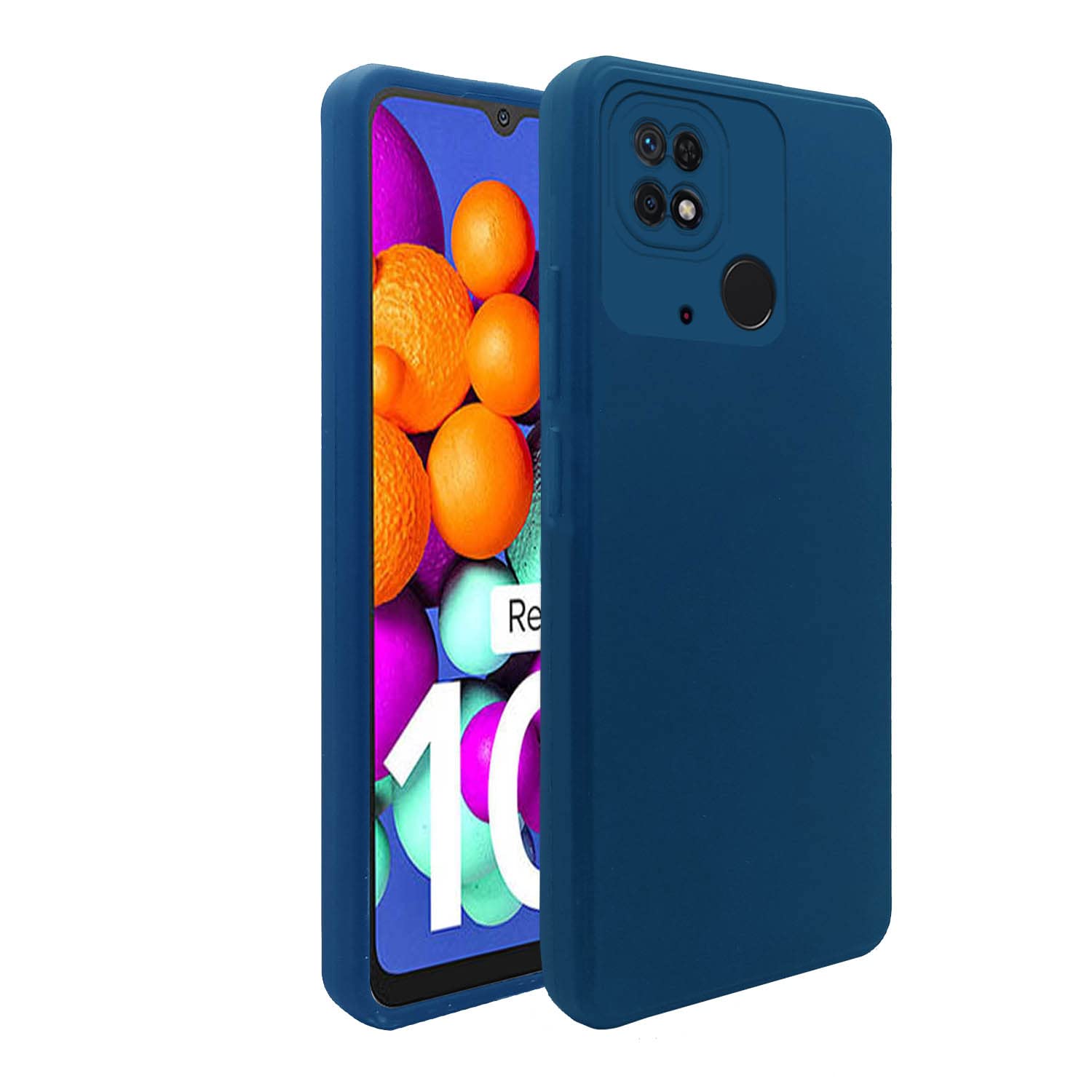Pikkme Redmi 10/10 Power Liquid Silicone blue phone cover