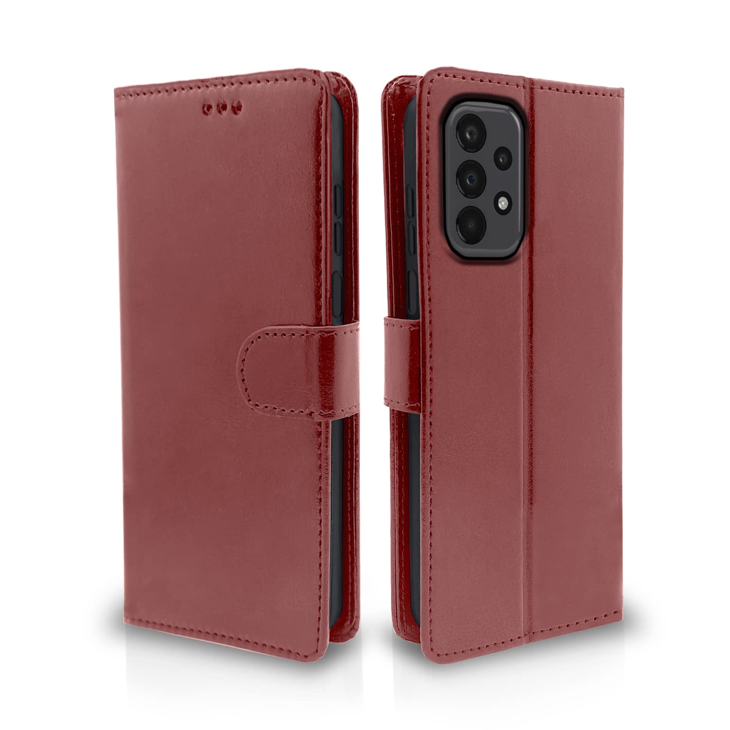 Pikkme Samsung Galaxy A23 4G / A23 5G Vintage Flip Cover | Brown