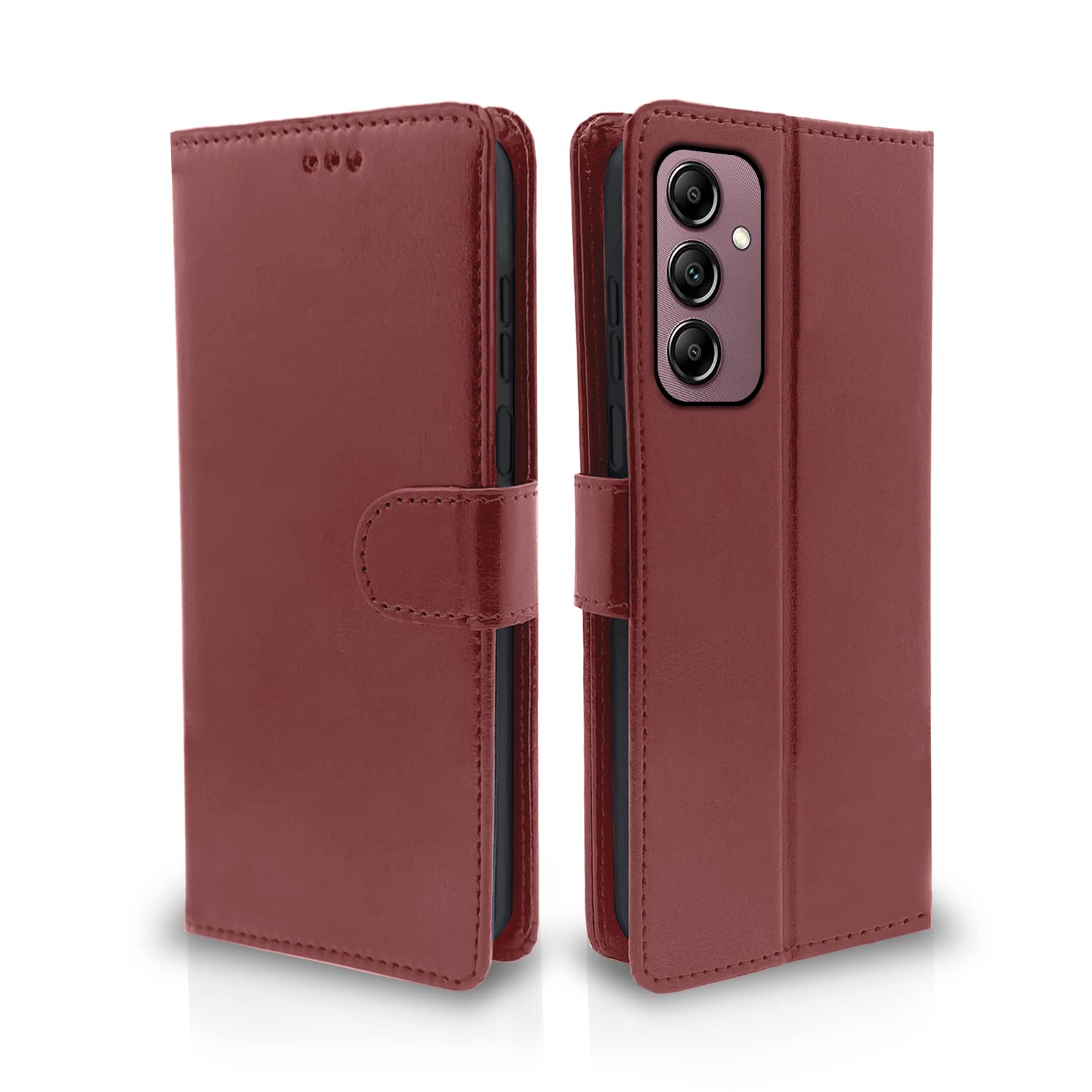 Pikkme Samsung Galaxy A14 5G Vintage Flip Cover | Brown