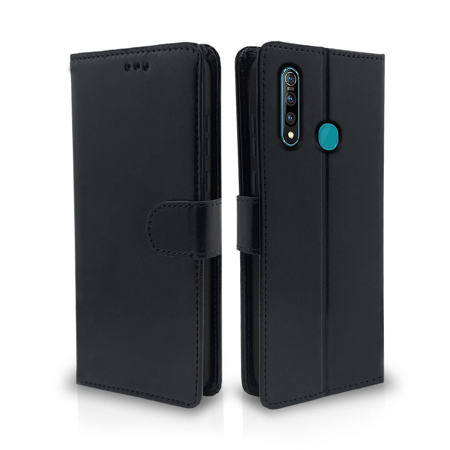 Pikkme Vivo Z1 Pro Vintage Flip Cover | Black