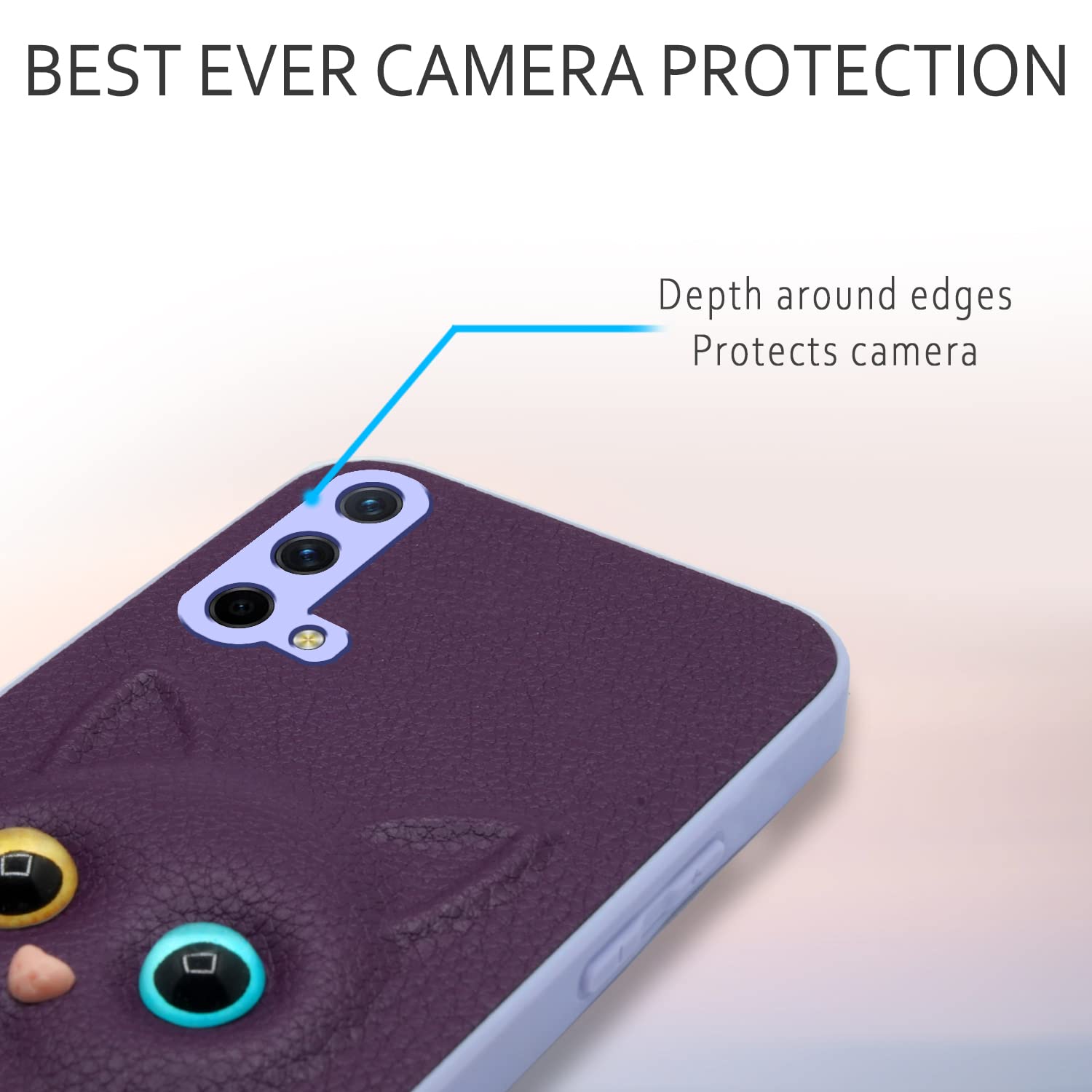 Pikkme OnePlus Nord Ce 5G Kitty Back Cover | Purple
