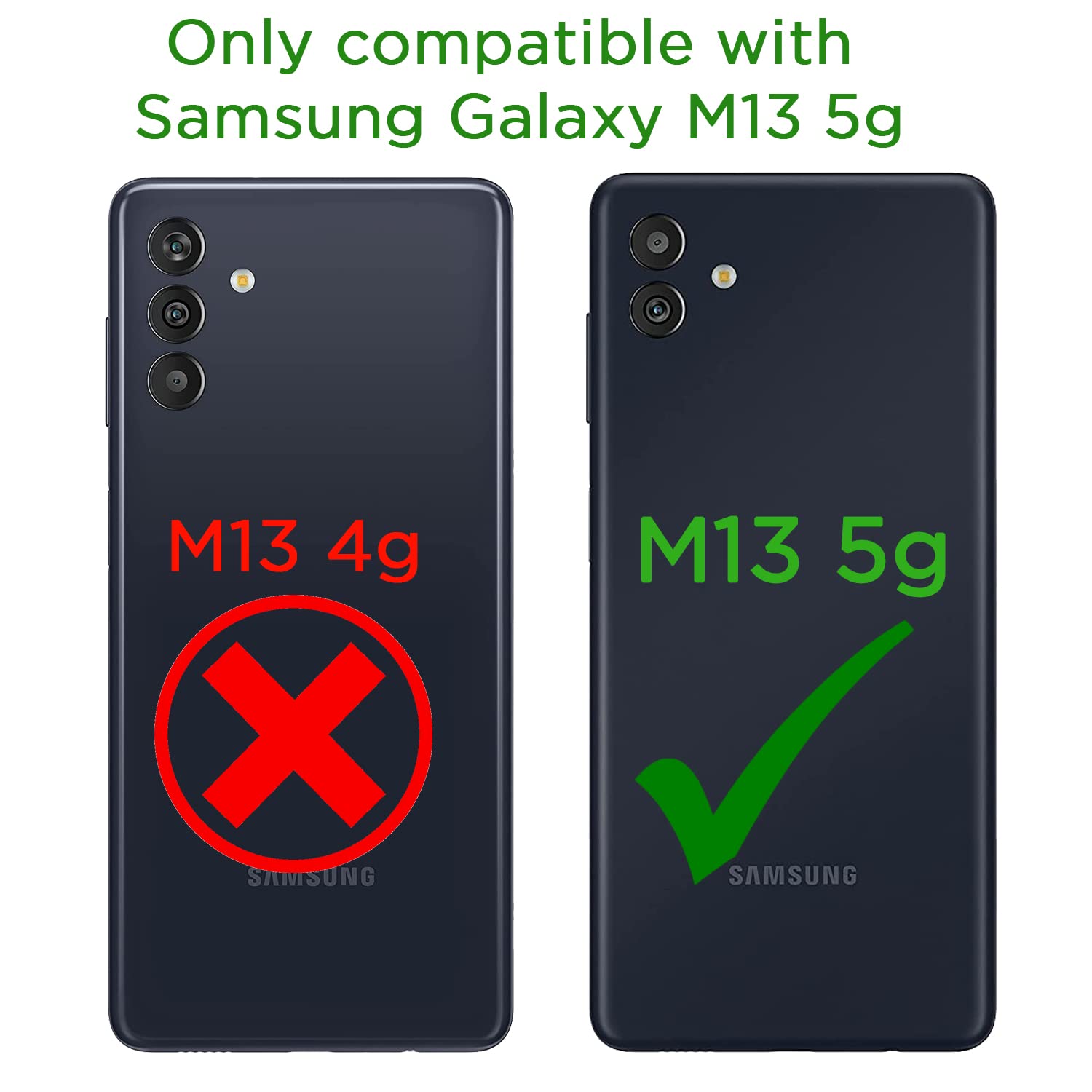 Pikkme Samsung Galaxy M13 5G Vintage Flip Cover | Black