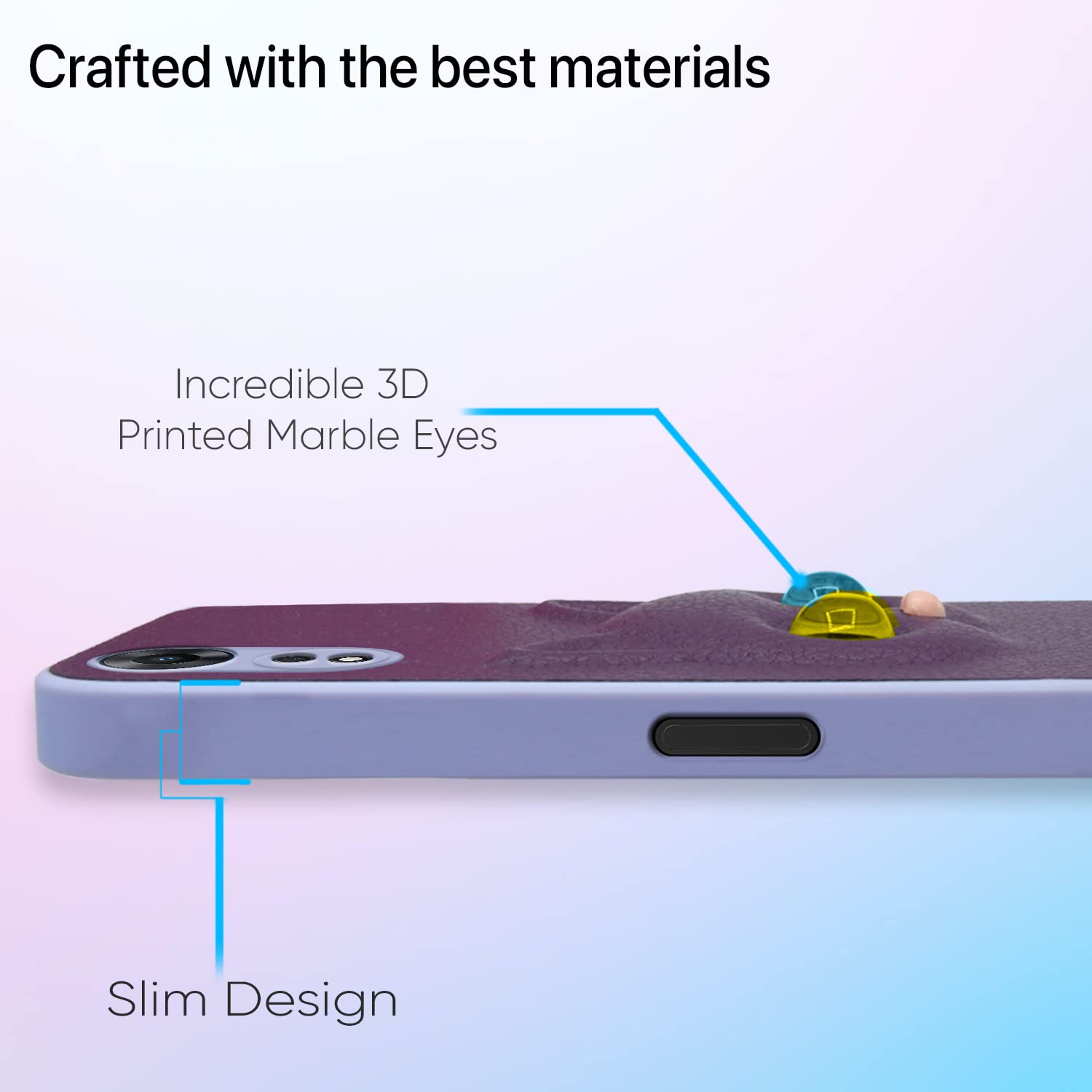 Pikkme Oppo A78 5G Kitty Back Cover (Purple)