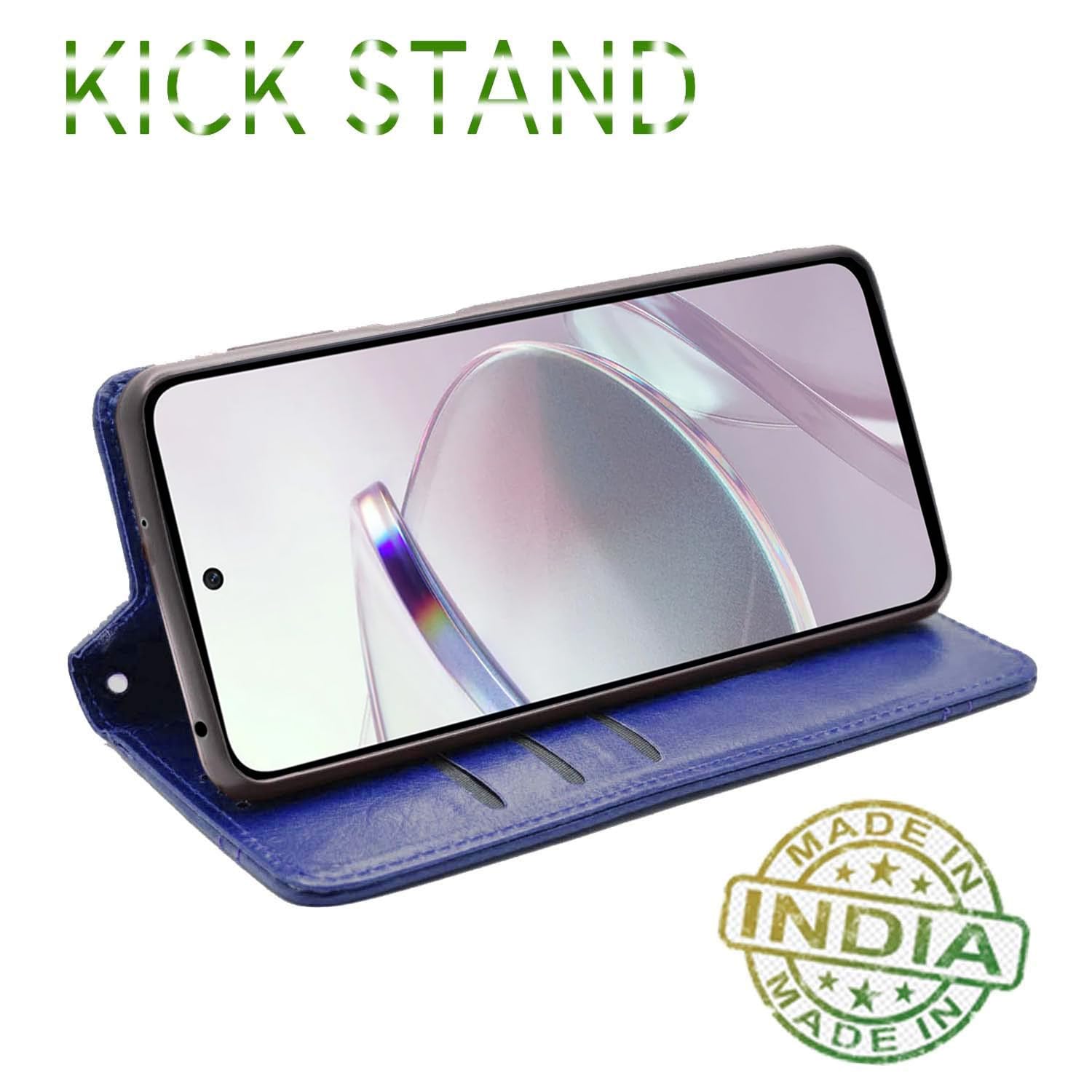 Blue Magnetic flip cover for Redmi 12 5G – Pikkme – photo 5